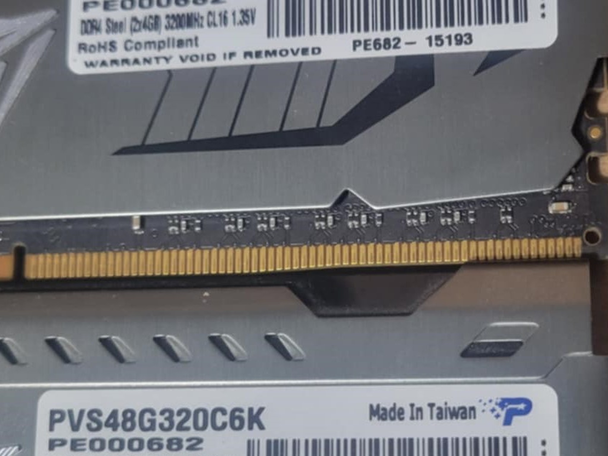 Patriot Viper Steel DDR4 8GB (2 x 4GB) 3200MHz Memory Kit
