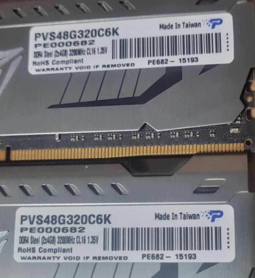 Patriot Viper Steel DDR4 8GB (2 x 4GB) 3200MHz Memory Kit