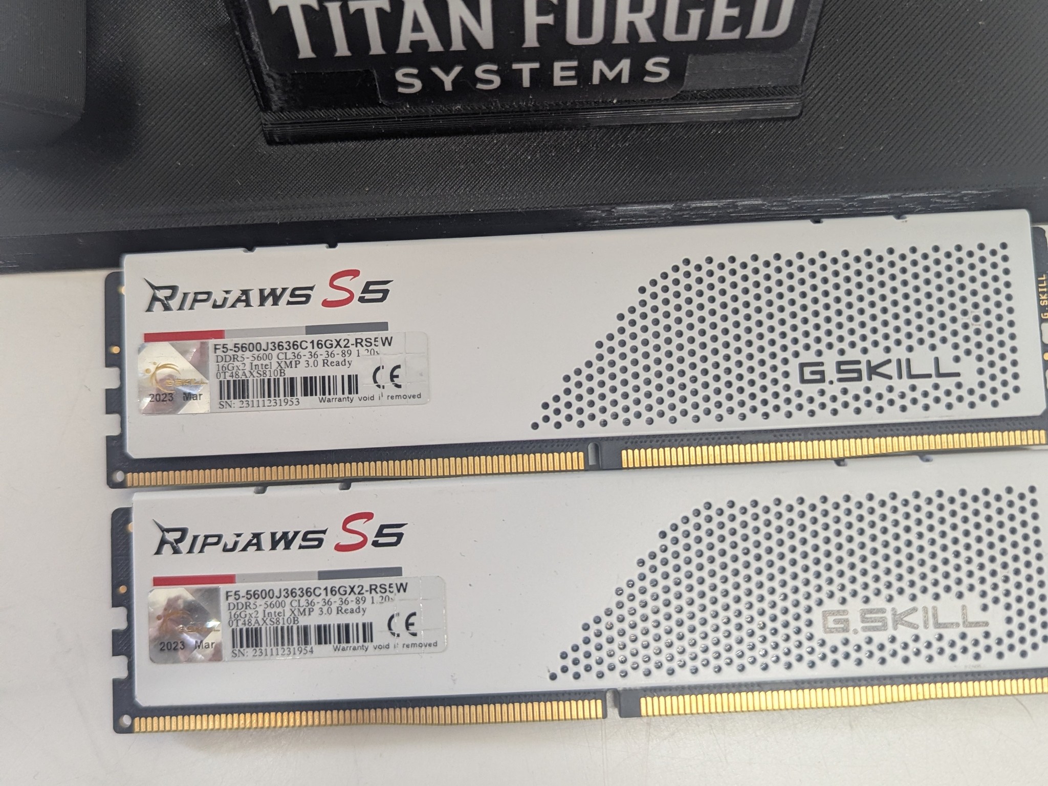 🧠 32GB 5600MHz WHITE Ripjaws S5 | G.Skill DDR5 Kit