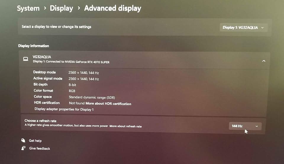 ASUS 32 Inch Gaming Monitor - QHD 170Hz, (2560x1440) IPS, G-Sync & FreeSync ready, 1ms DCI-P3