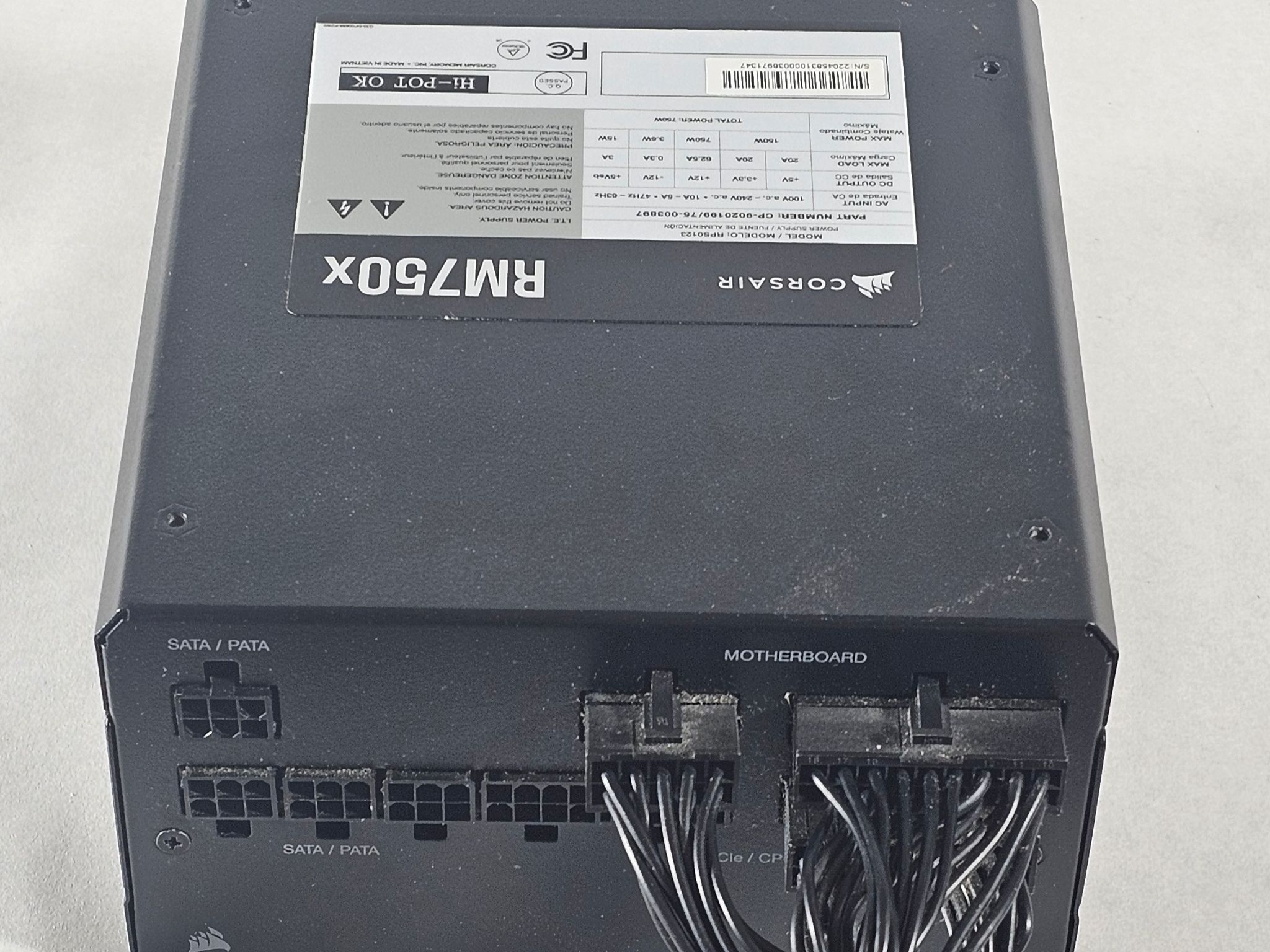 750 Watt PSU Corsair RM750x Power Supply
