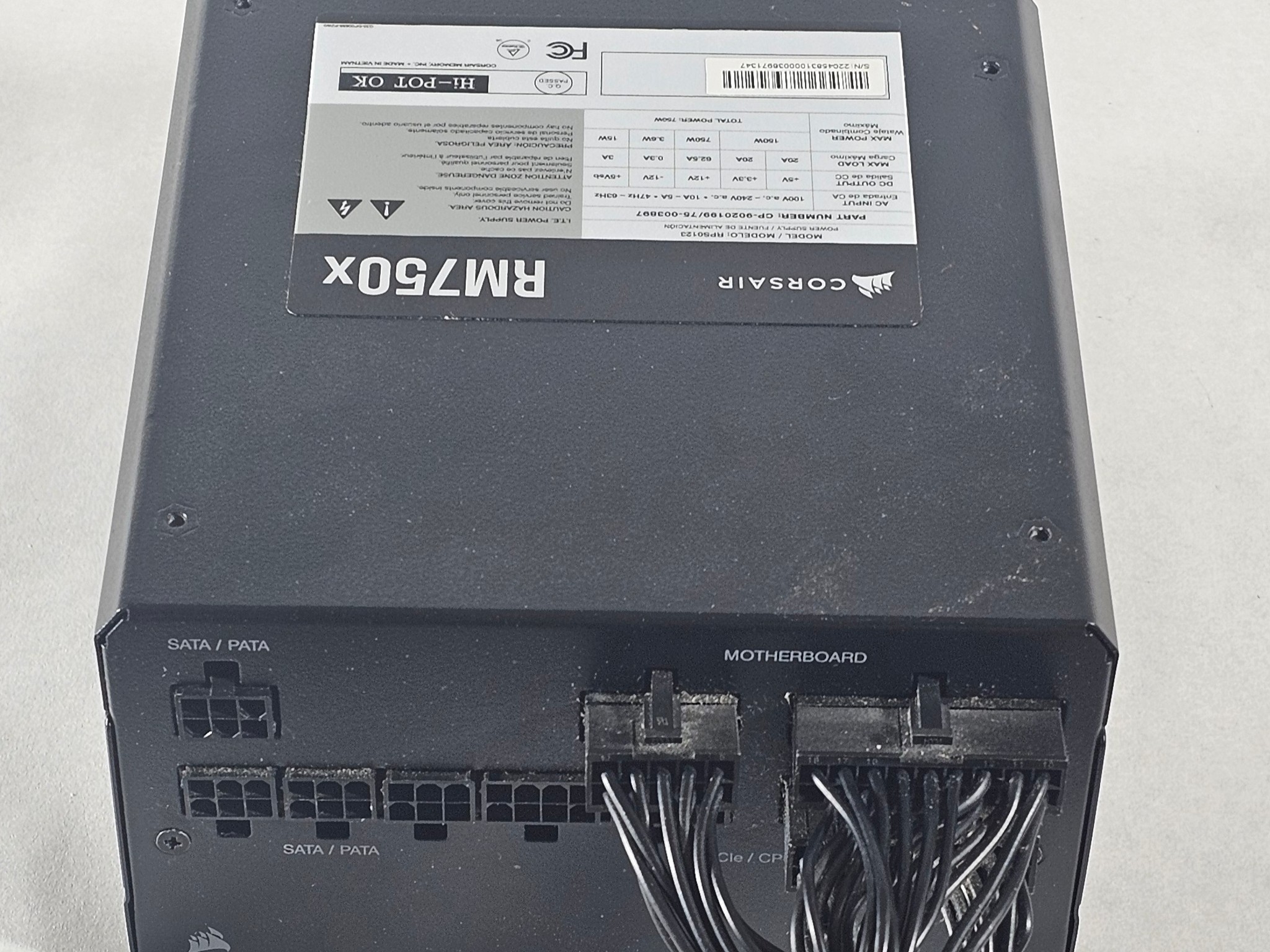 750 Watt PSU Corsair RM750x Power Supply