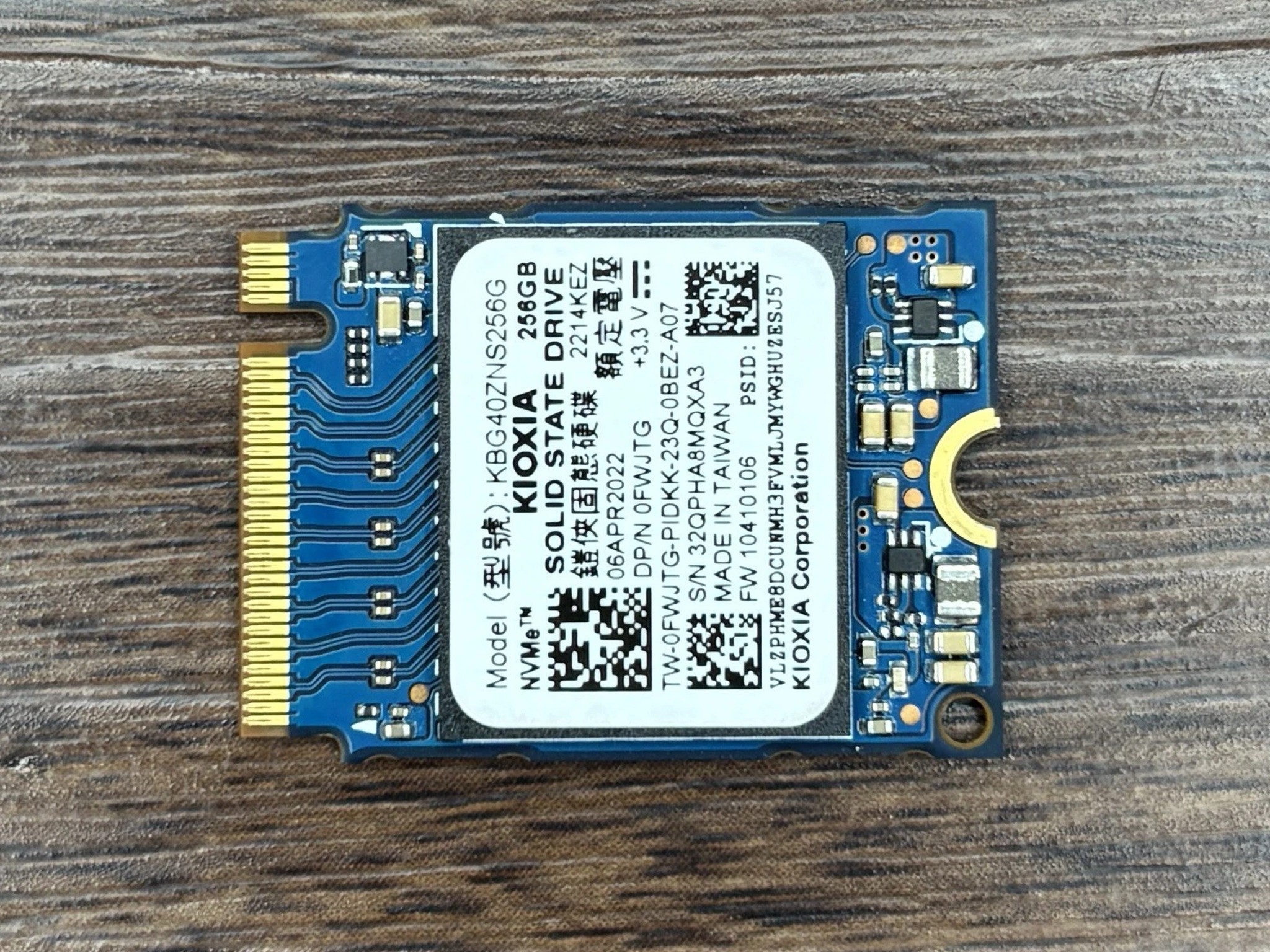 Kioxia 256GB PCIe NVMe Laptop Desktop SSD Solid State Drive