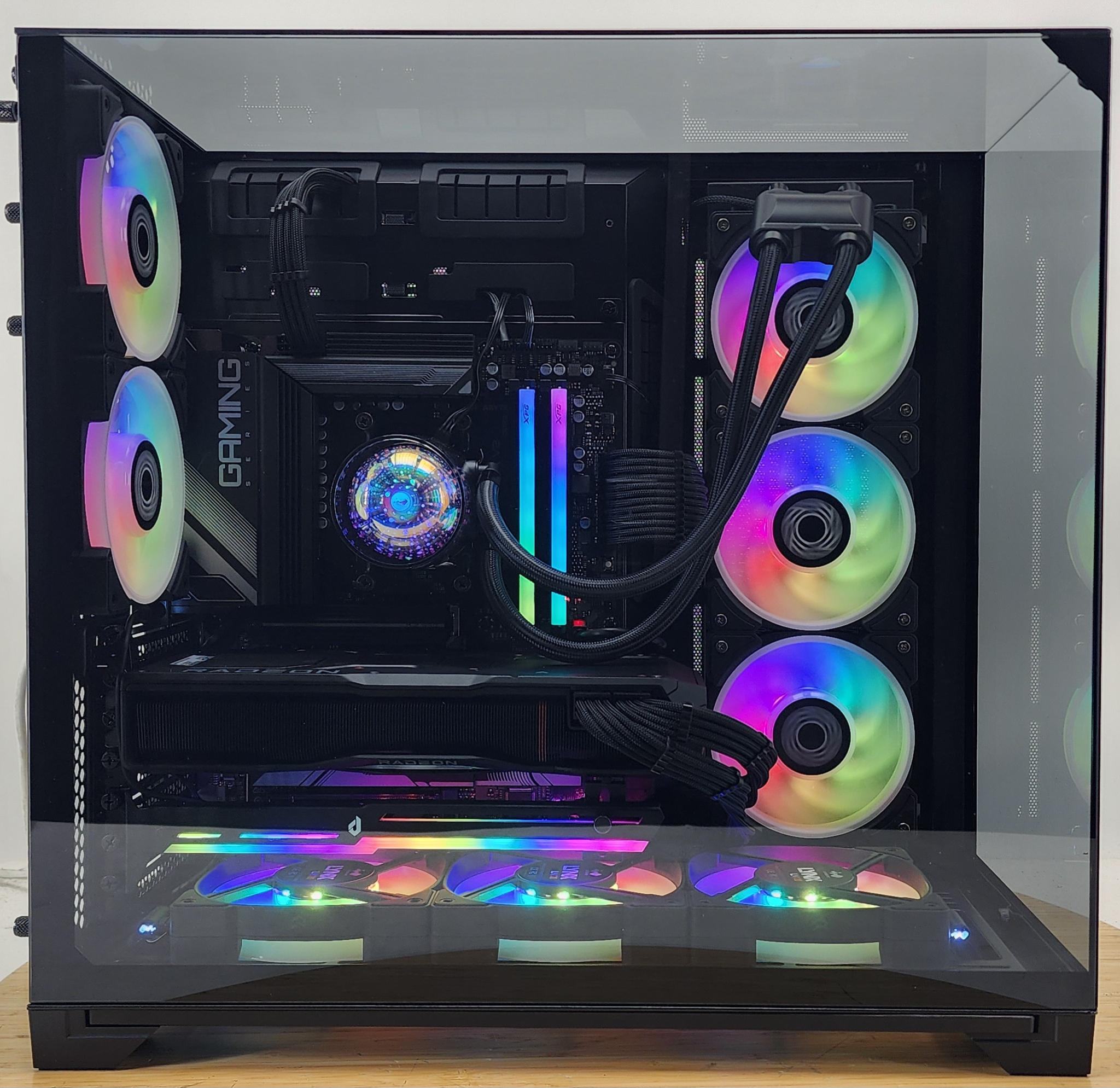 Gaming PC Ryzen 9 9900X 32GB RAM 2TB SSD RX 7900 XTX 24GB Windows 11 Computer