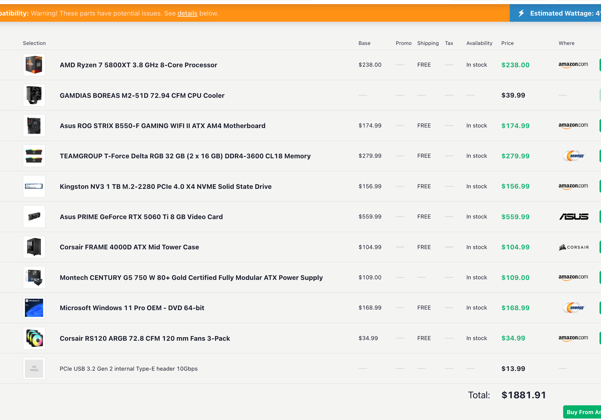 RTX 5060 Ti Gaming PC | Ryzen 7 5800XT | 32GB RAM | 1TB Gen4 NVMe