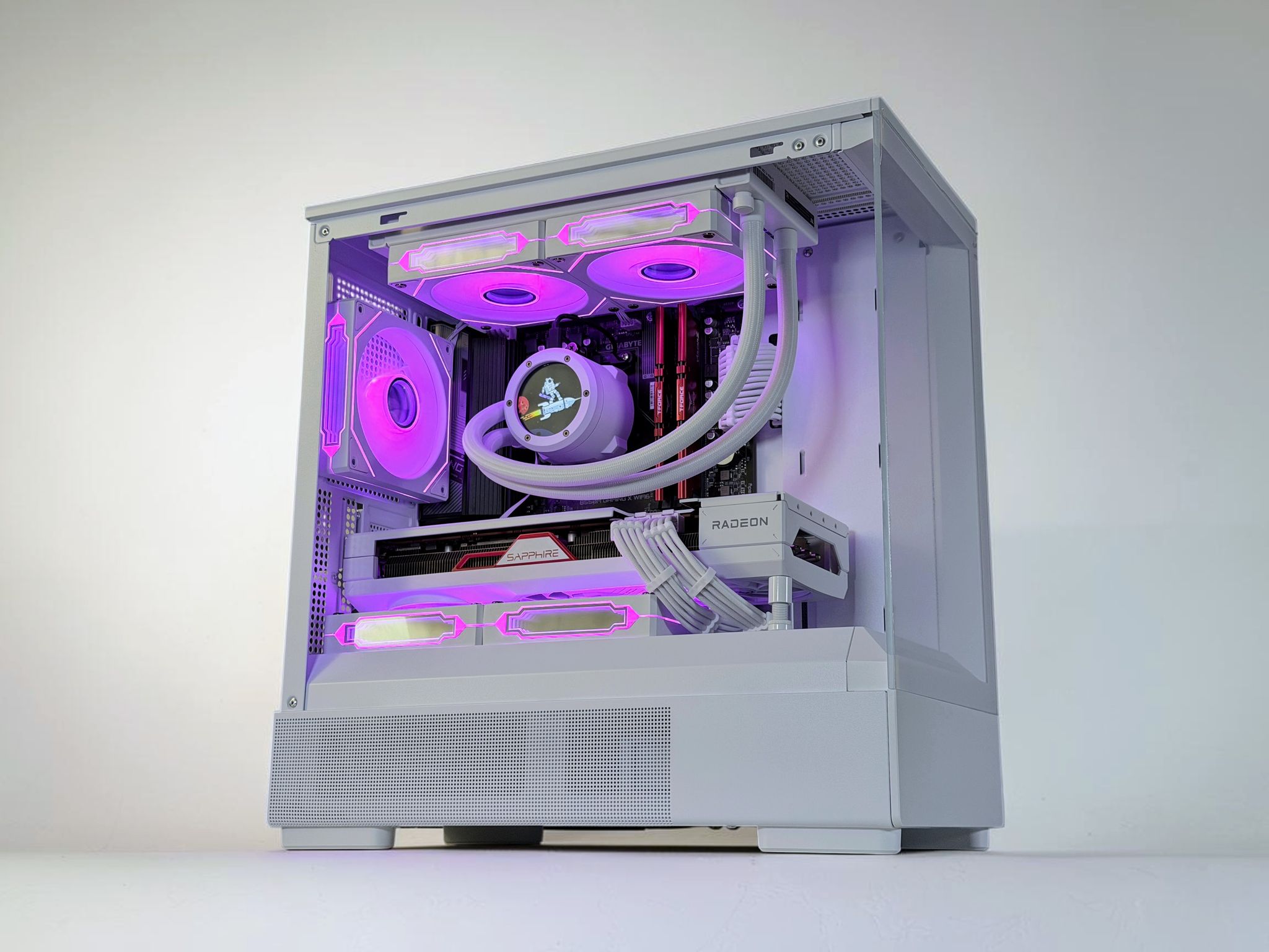 💧🧬Liquid Cooled Gaming PC🚀 AMD RX 7800 XT 16GB🚀AMD Ryzen 7 5800X🚀 32GB DDR4🚀 1.3TB SSD
