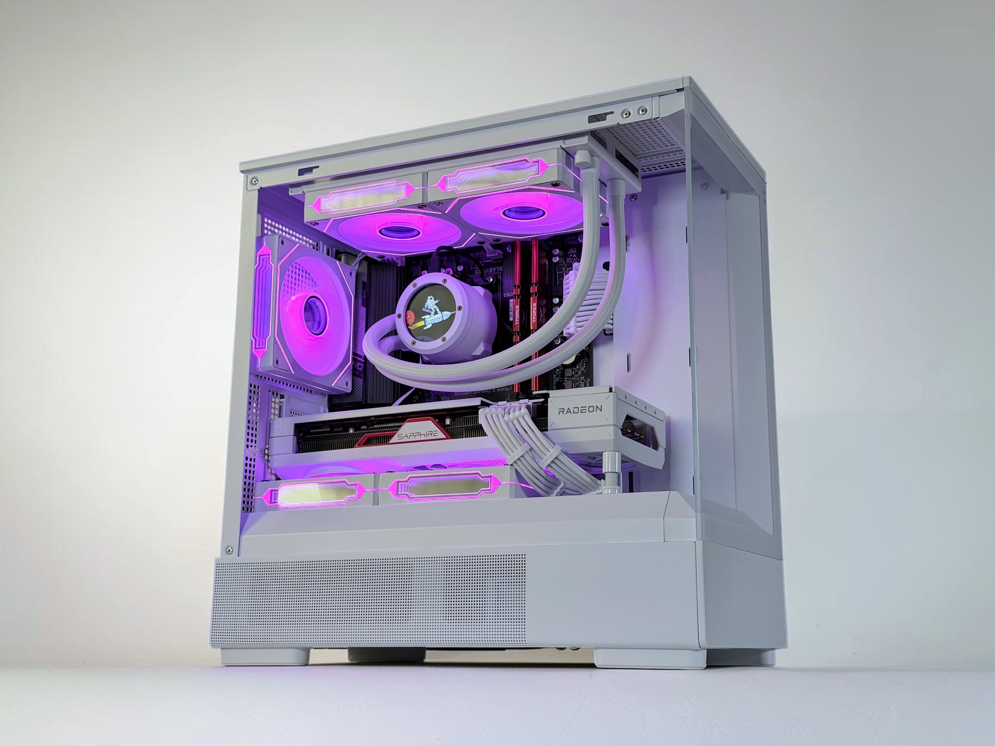💧🧬Liquid Cooled Gaming PC🚀 AMD RX 7800 XT 16GB🚀AMD Ryzen 7 5800X🚀 32GB DDR4🚀 1.3TB SSD