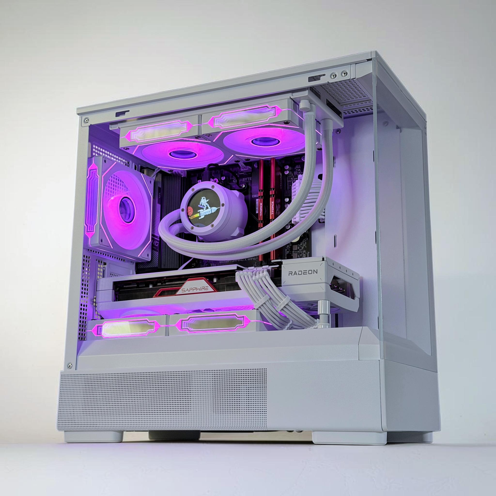 💧🧬Liquid Cooled Gaming PC🚀 AMD RX 7800 XT 16GB🚀AMD Ryzen 7 5800X🚀 32GB DDR4🚀 1.3TB SSD