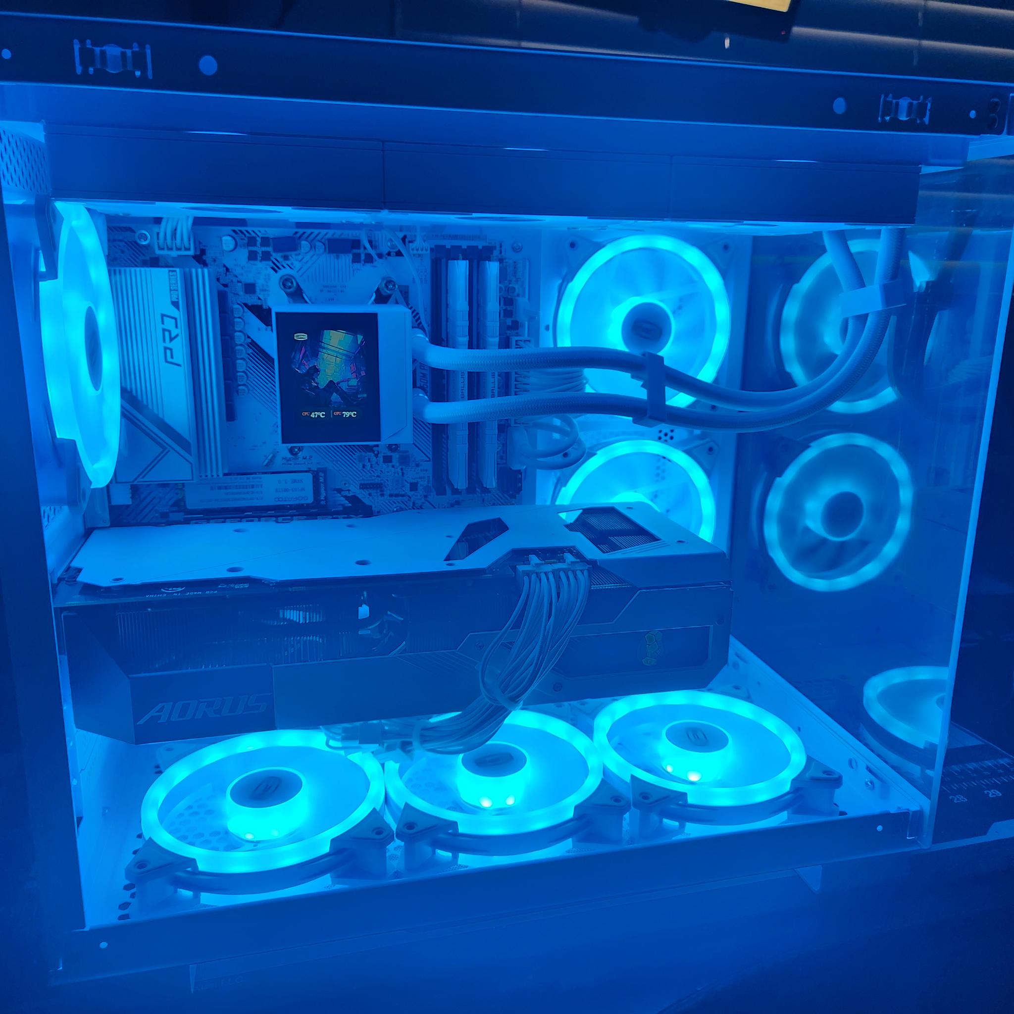 ALL WHITE Ryzen 9/ RTX GAMING and STREAMING PC WITH CUSTOM WHITE RTX 3080!
