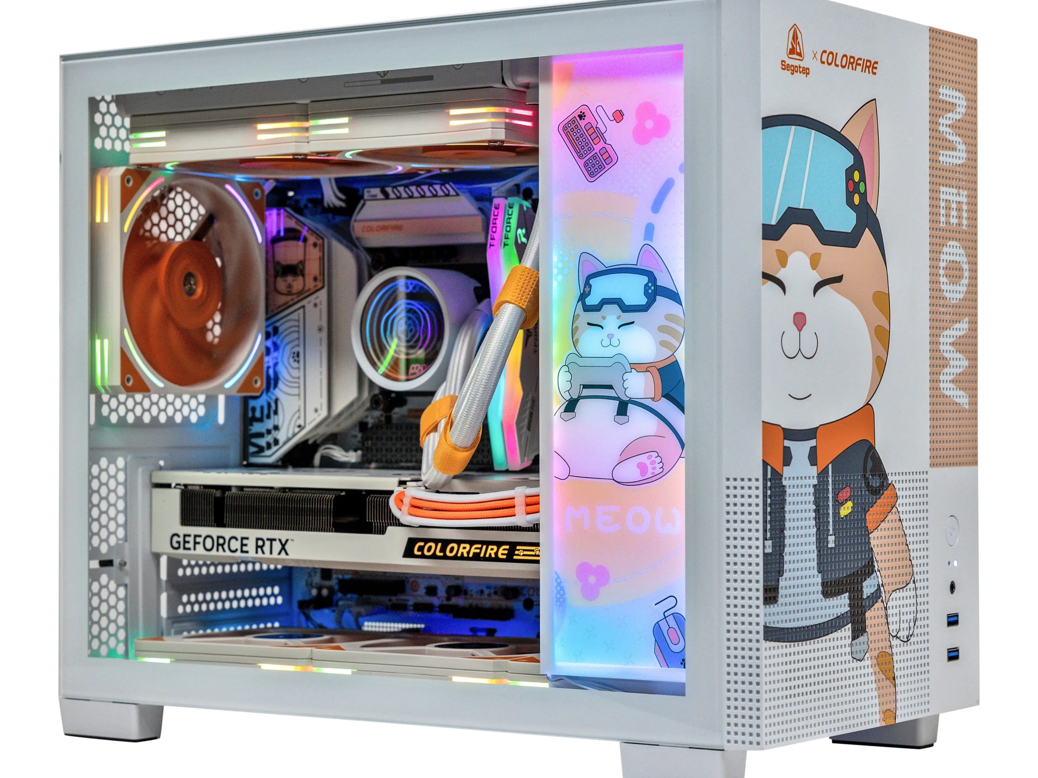 NextGenOEM Gaming PC GAMEOW i7-13700F 5.4GHz, RTX 4070 12GB, 2TB NVME SSD, 64GB RGB DDR5