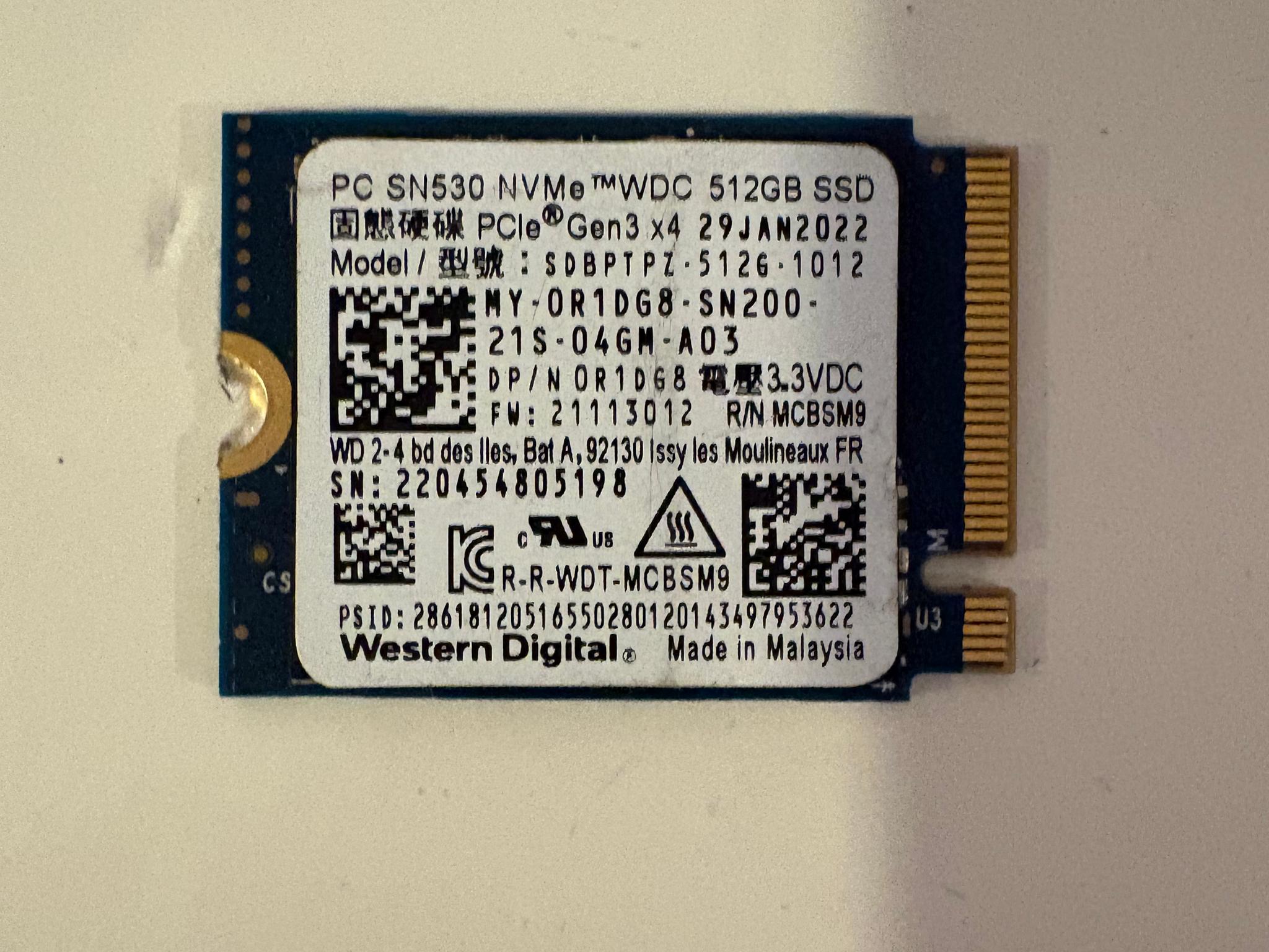 Western Digital SN530 512GB