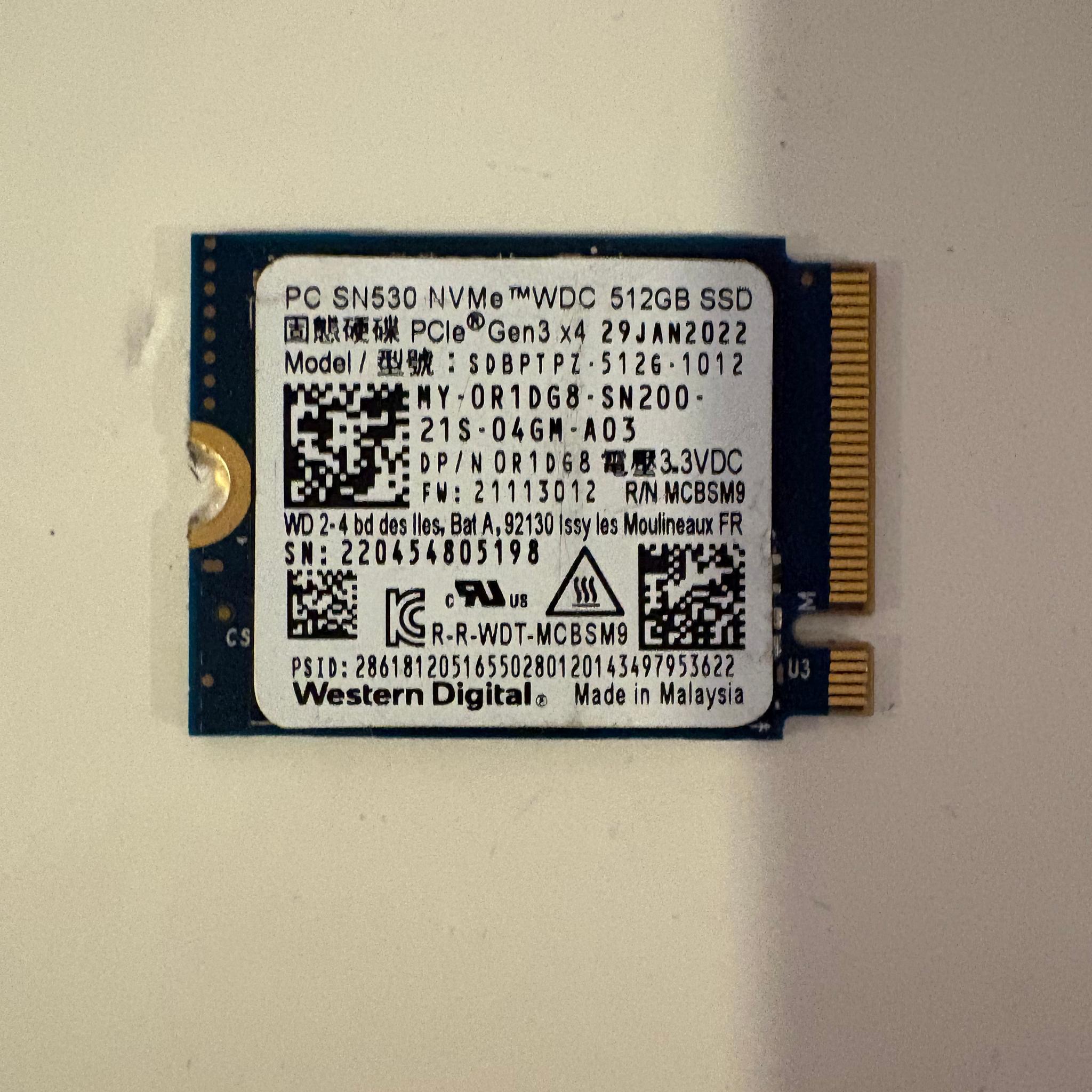 Western Digital SN530 512GB