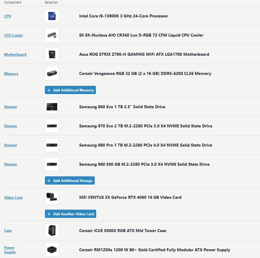 i9-13900k 4080 DDR5 (6200)