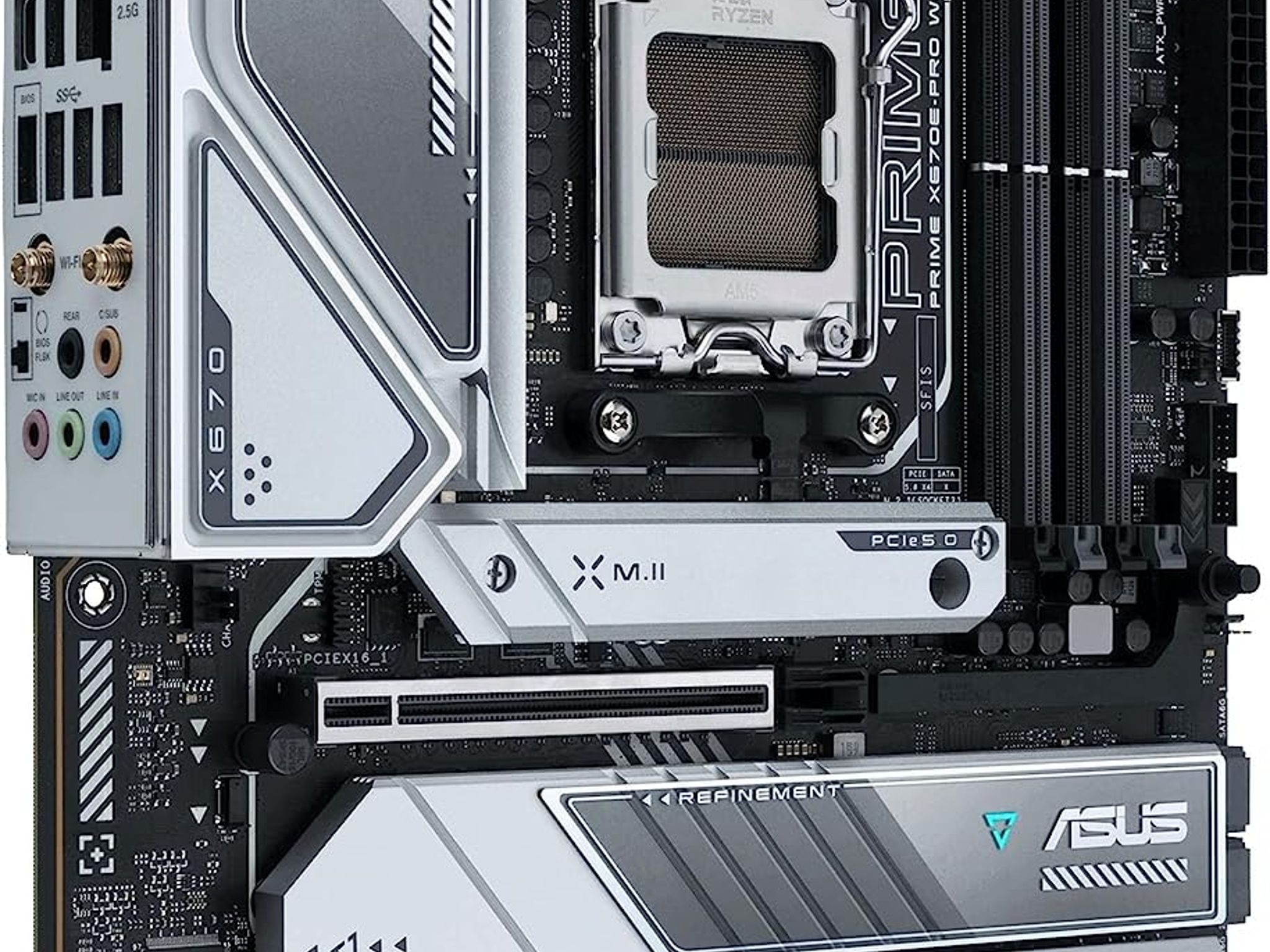 ASUS PRIME X670E-PRO WIFI AMD AM5 X670E ATX DDR5 Desktop Motherboard A