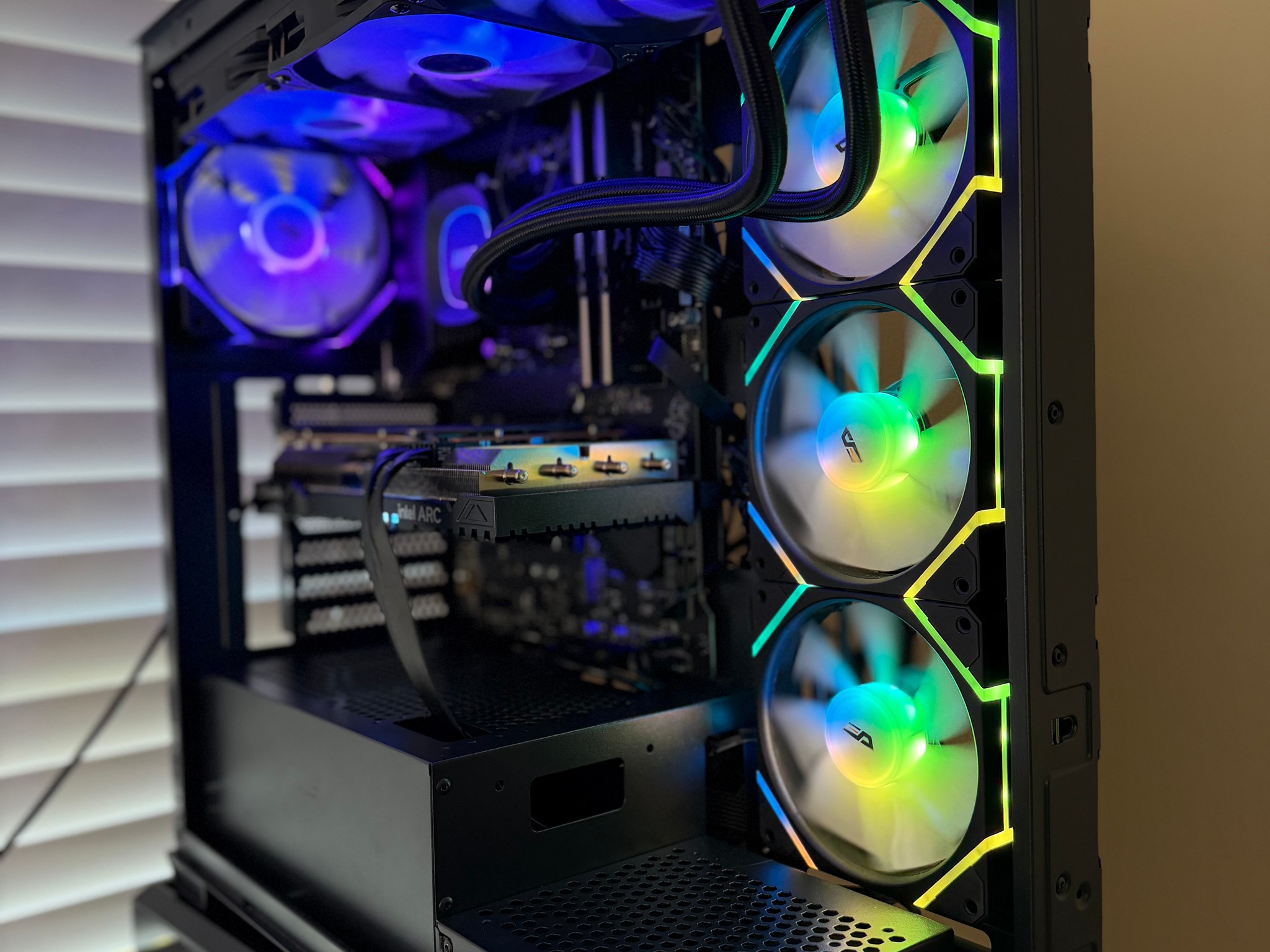 🔥 RGB Gaming PC | Intel Arc A750 8GB | Ryzen 5 5500 | 1TB | 850W PSU | 360mm AIO | WiFi 🔥