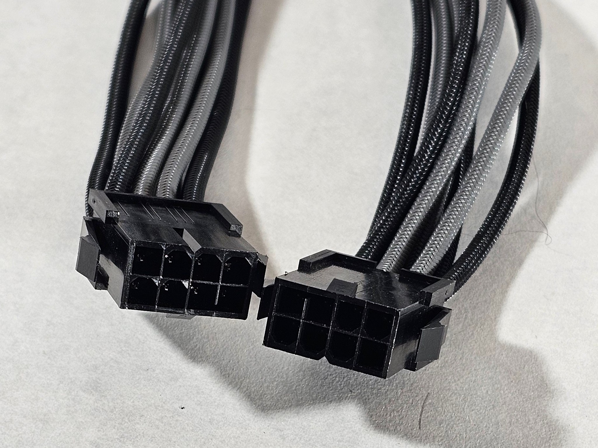 Black and Gray PCIe GPU Extension Cables