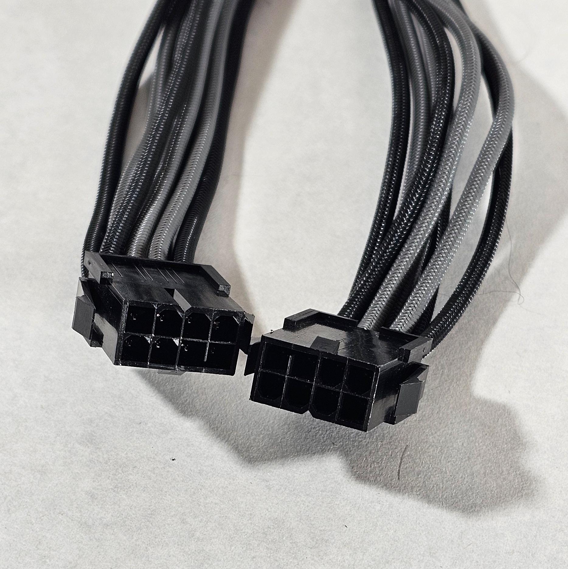Black and Gray PCIe GPU Extension Cables