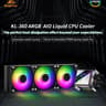 SEGOTEP 🆒KL-360🆒 | BLACK 360mm ARGB AIO CPU Liquid Cooler | TDP: 320W | LGA 1700 & AM5 Ready