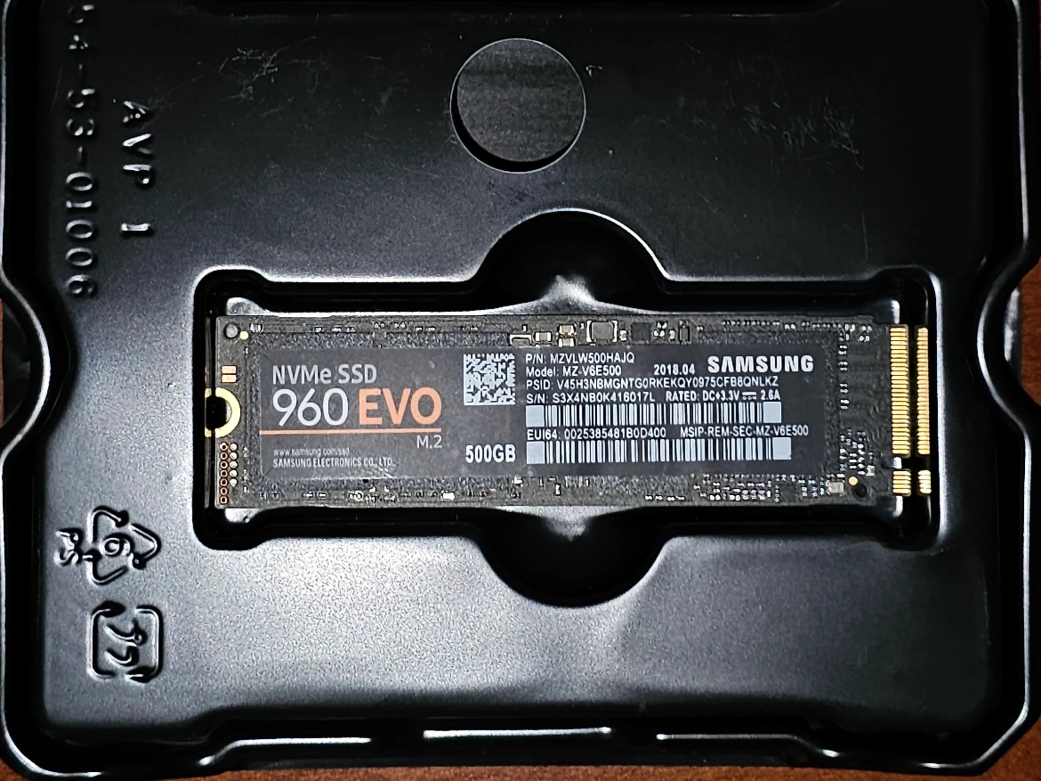 Samsung 960 Evo 500GB NVMe SSD