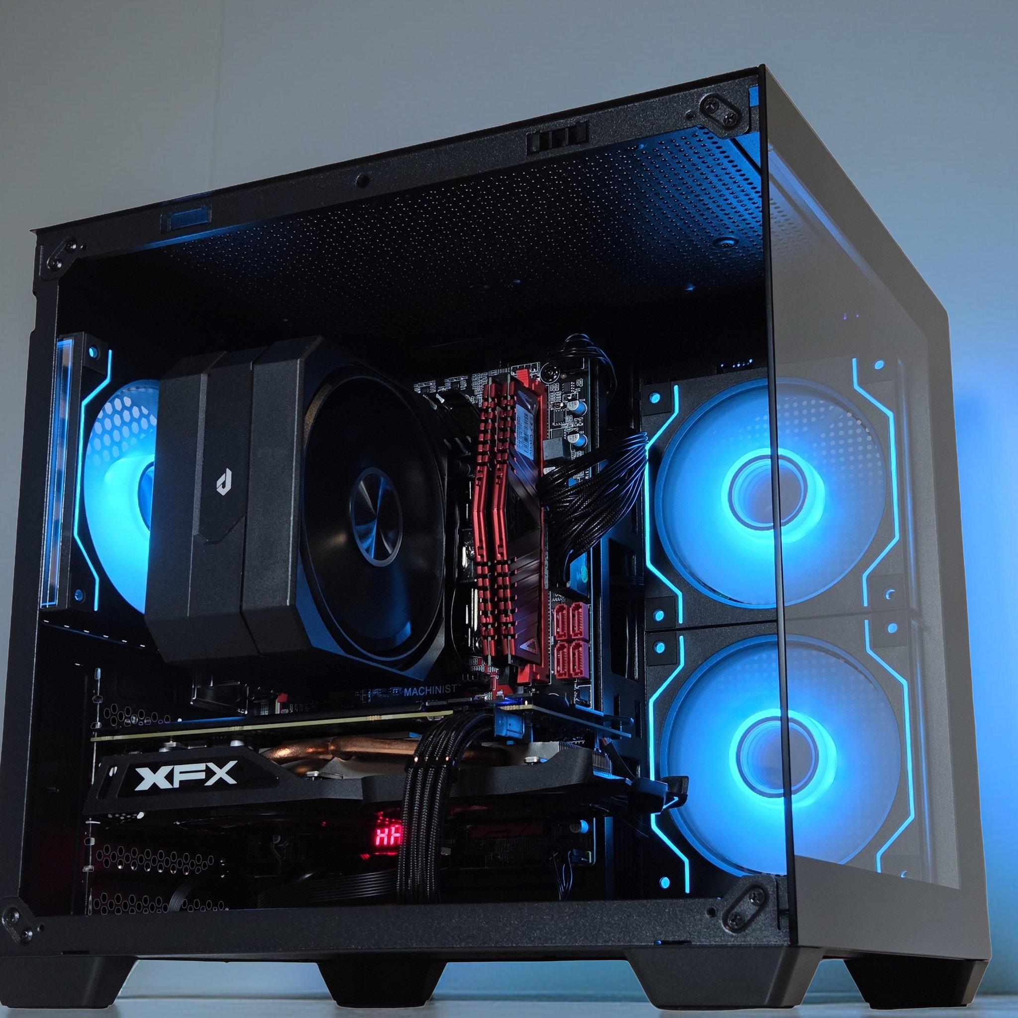 🎮🕹️👾🖥️Starter Gaming PC🕹️AMD RX 570 4GB🕹️Intel Xeon 2670 V3 12cores🕹️16GB DDR4 RAM🕹️500GB SSD