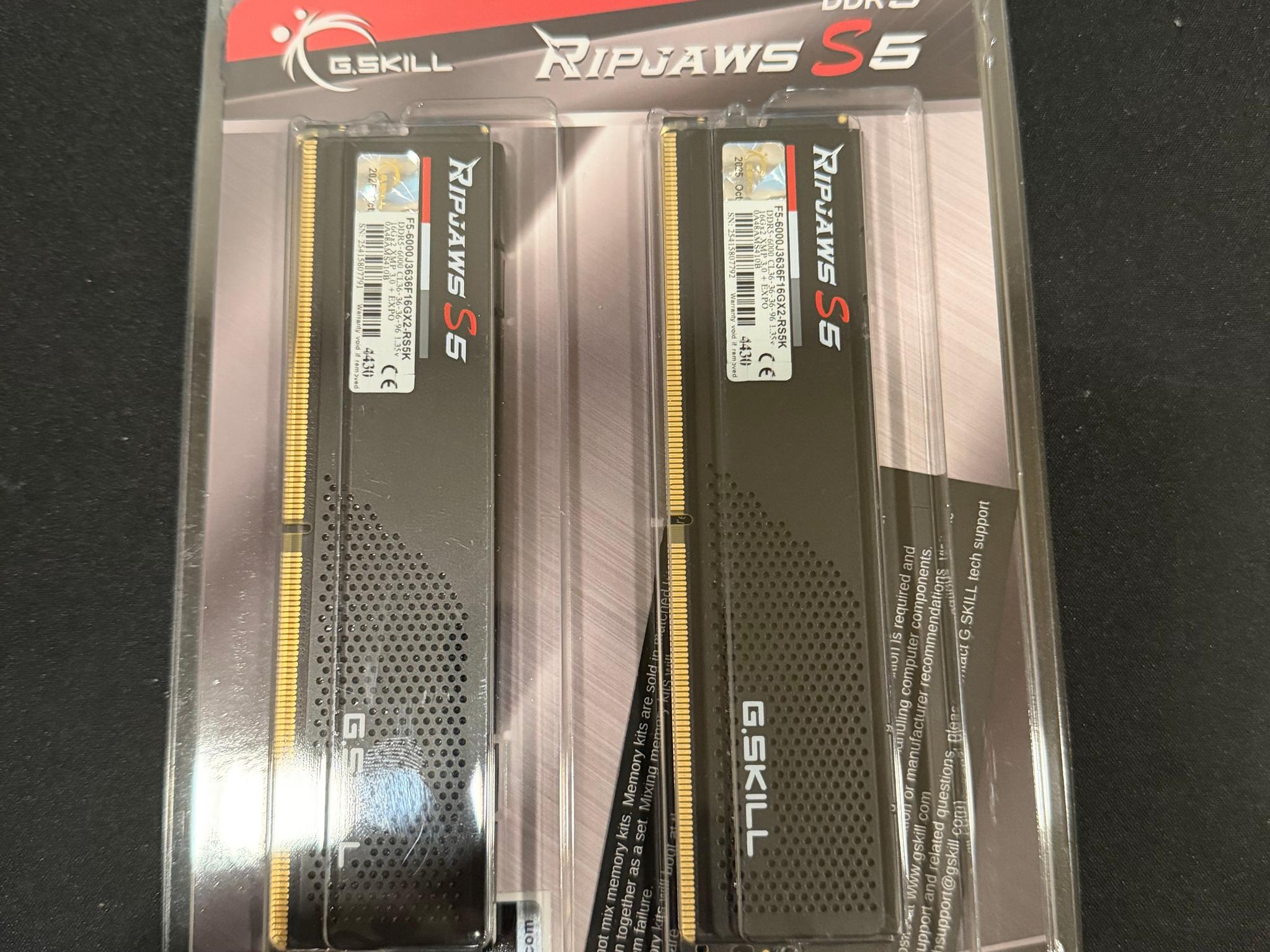 DDR5 RAM G SKILL 32gb (16x2)