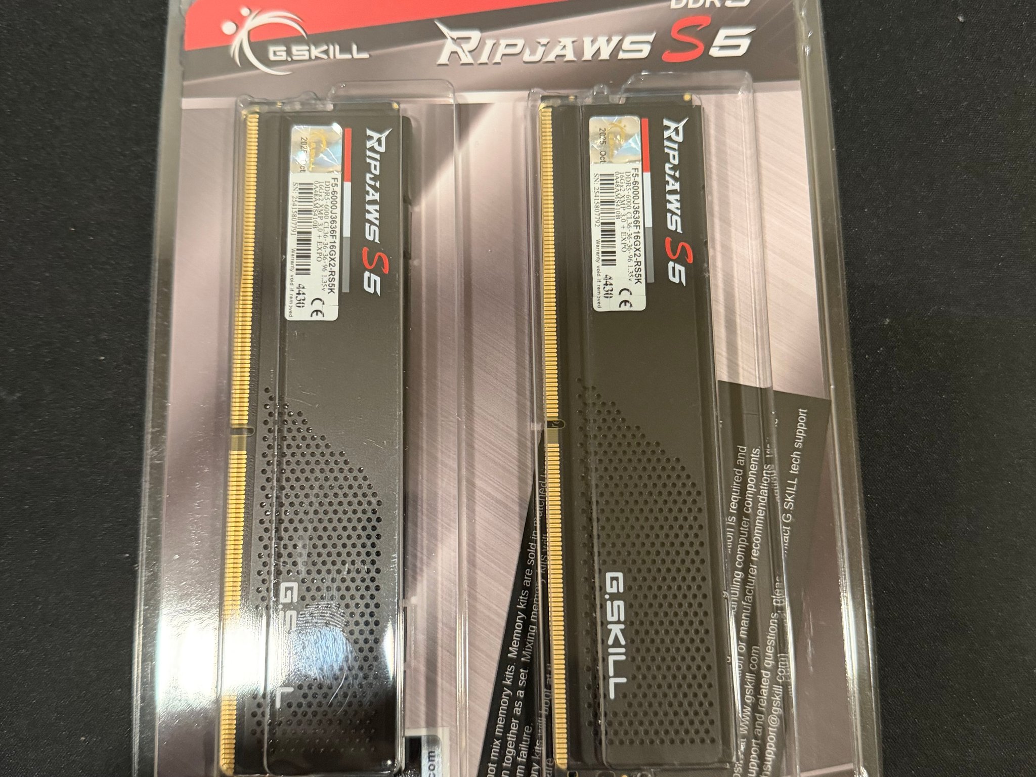 DDR5 RAM G SKILL 32gb (16x2)