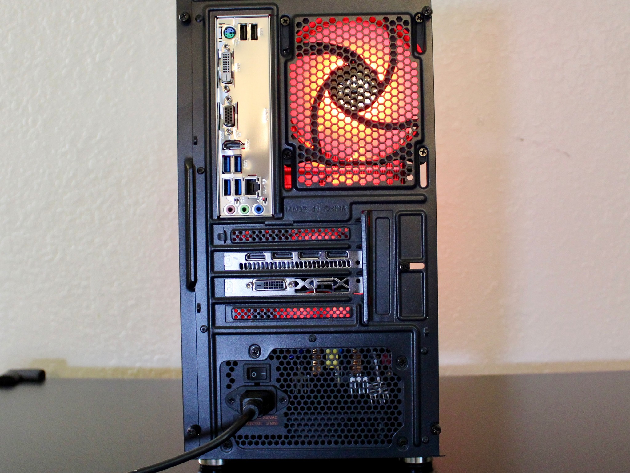 Dark Crimson! Awesome Gaming PC | Ryzen 5 2600 | XFX 580 8GB | 16GB DDR4 | 512GB M.2 | W11 + WiFi |