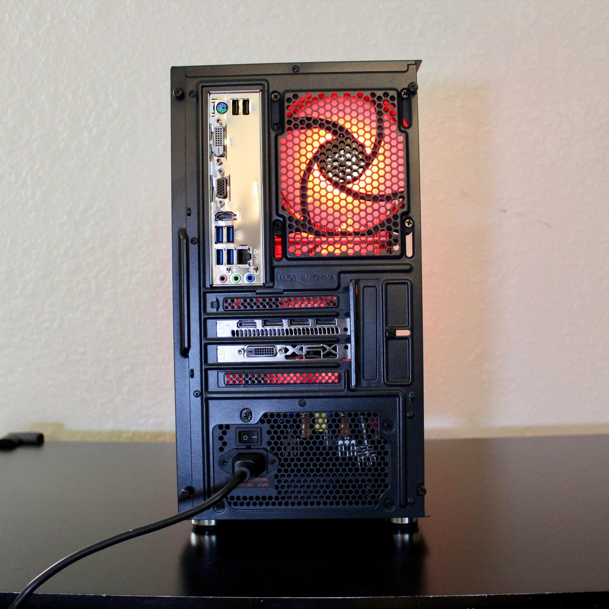 Dark Crimson! Awesome Gaming PC | Ryzen 5 2600 | XFX 580 8GB | 16GB DDR4 | 512GB M.2 | W11 + WiFi |