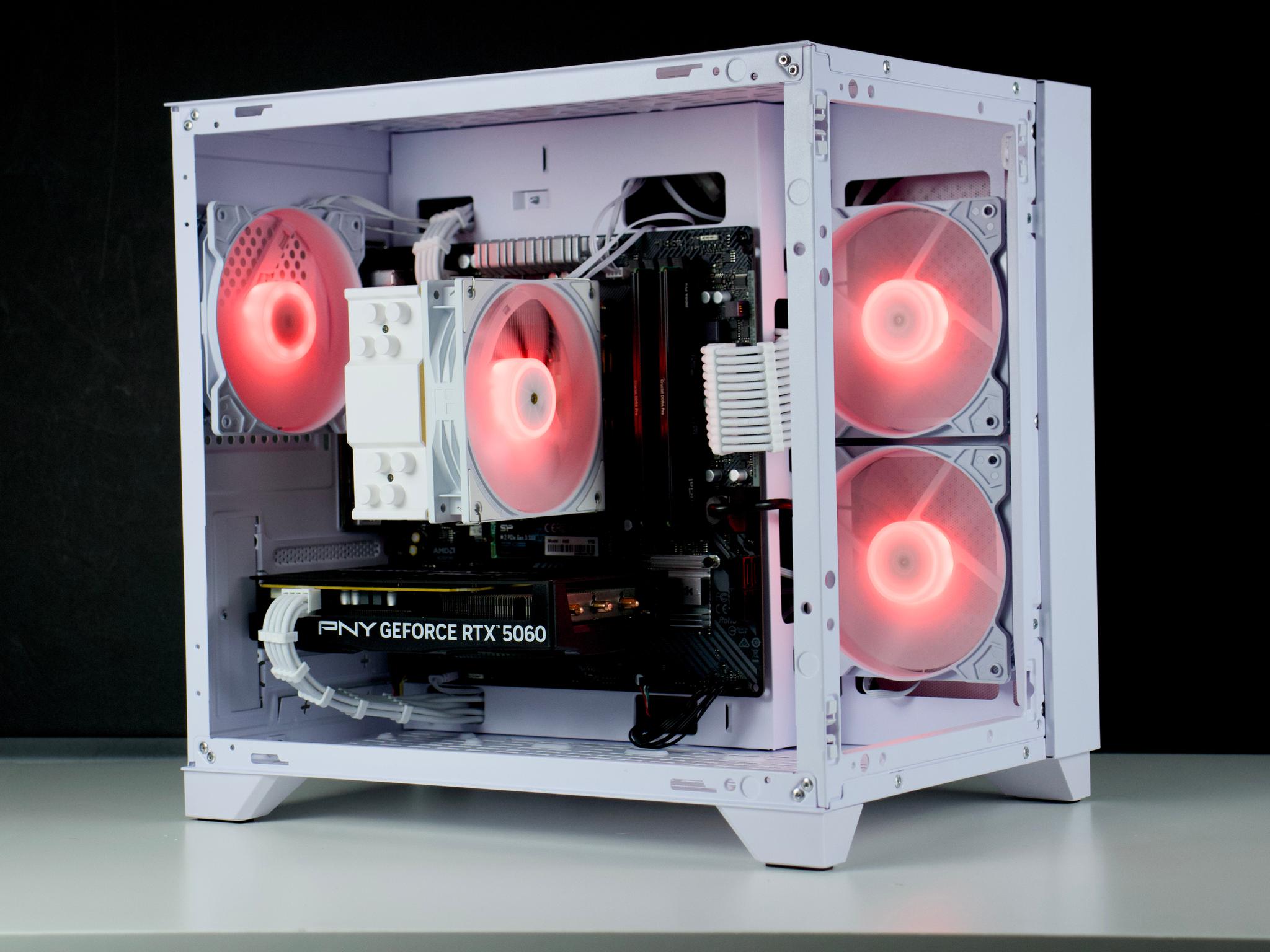 🧊❄️🧊 White Gaming PC – RTX 5060, Ryzen 5 5600, 32GB RAM, 1TB SSD - WiFi, BlueTooth 🧊❄️🧊