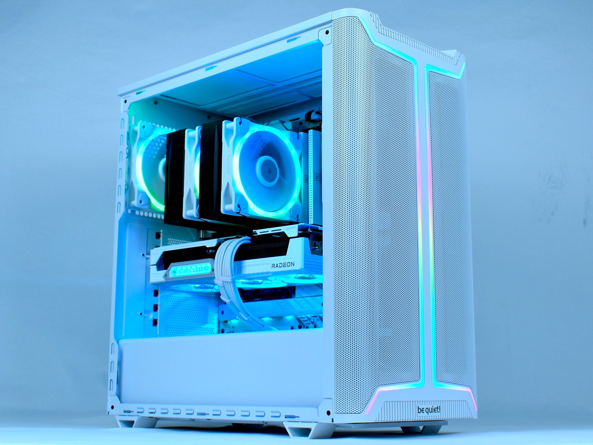 🦉❄️WHITE OWL❄️🦉 28Db idle/32Db load - be quiet! 1440p/4K Gaming PC | Ryzen 7800X3D, RX 9070 XT |