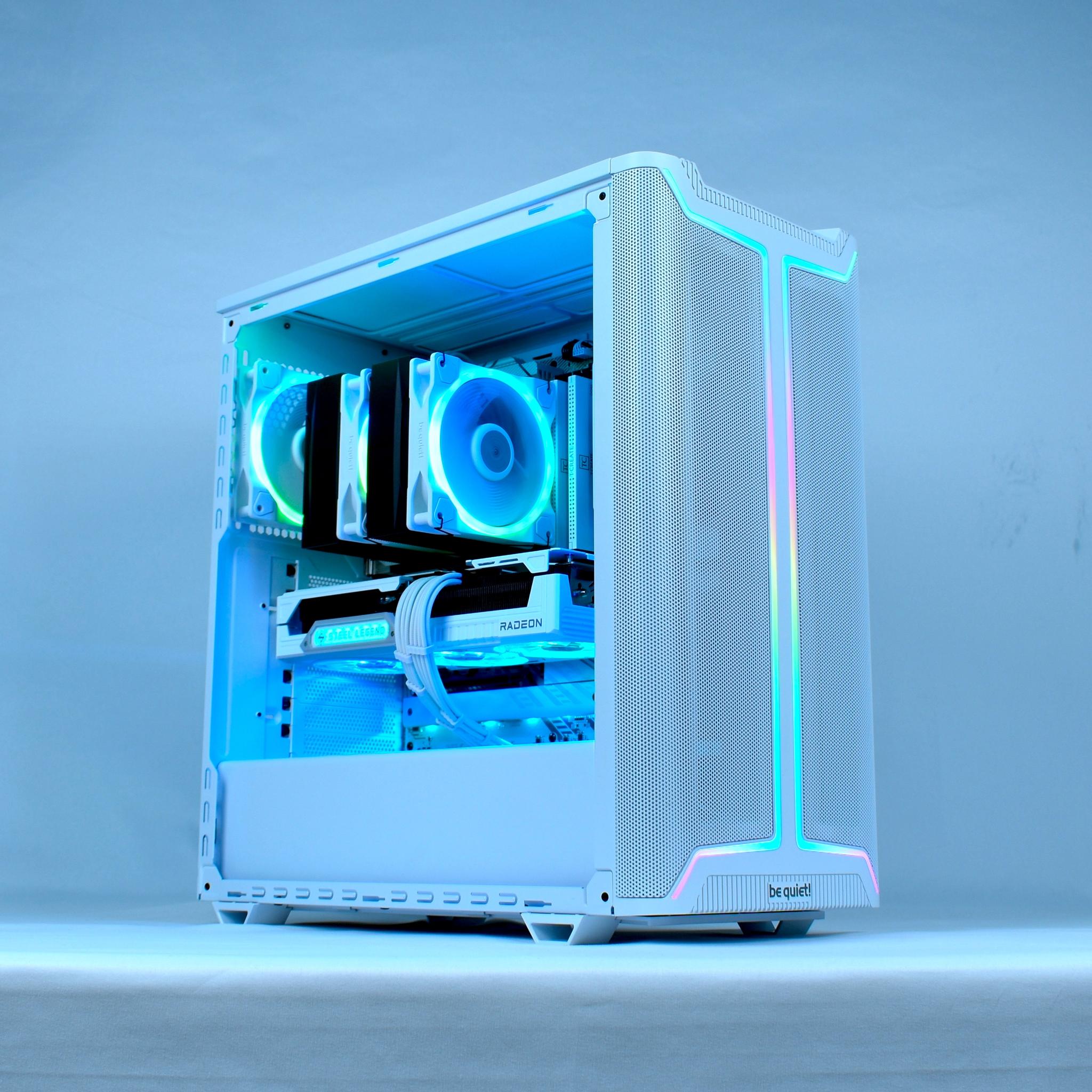 🦉❄️WHITE OWL❄️🦉 28Db idle/32Db load - be quiet! 1440p/4K Gaming PC | Ryzen 7800X3D, RX 9070 XT |
