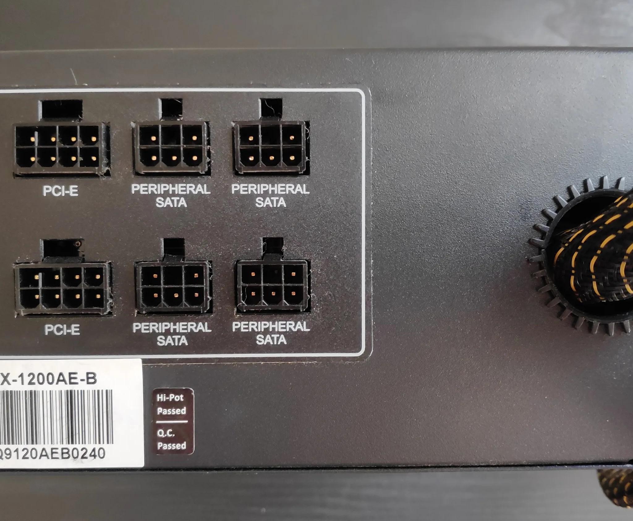 Raidmax Cobra Power 1200W RX-1200AE-B Semi-Modular 80 Plus Gold Power Supply