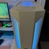 AMD AM4 new build Whiteout RTX 4070 Ti Gaming PC Build (12-Core Ryzen) + 2K and 1080p Monitors