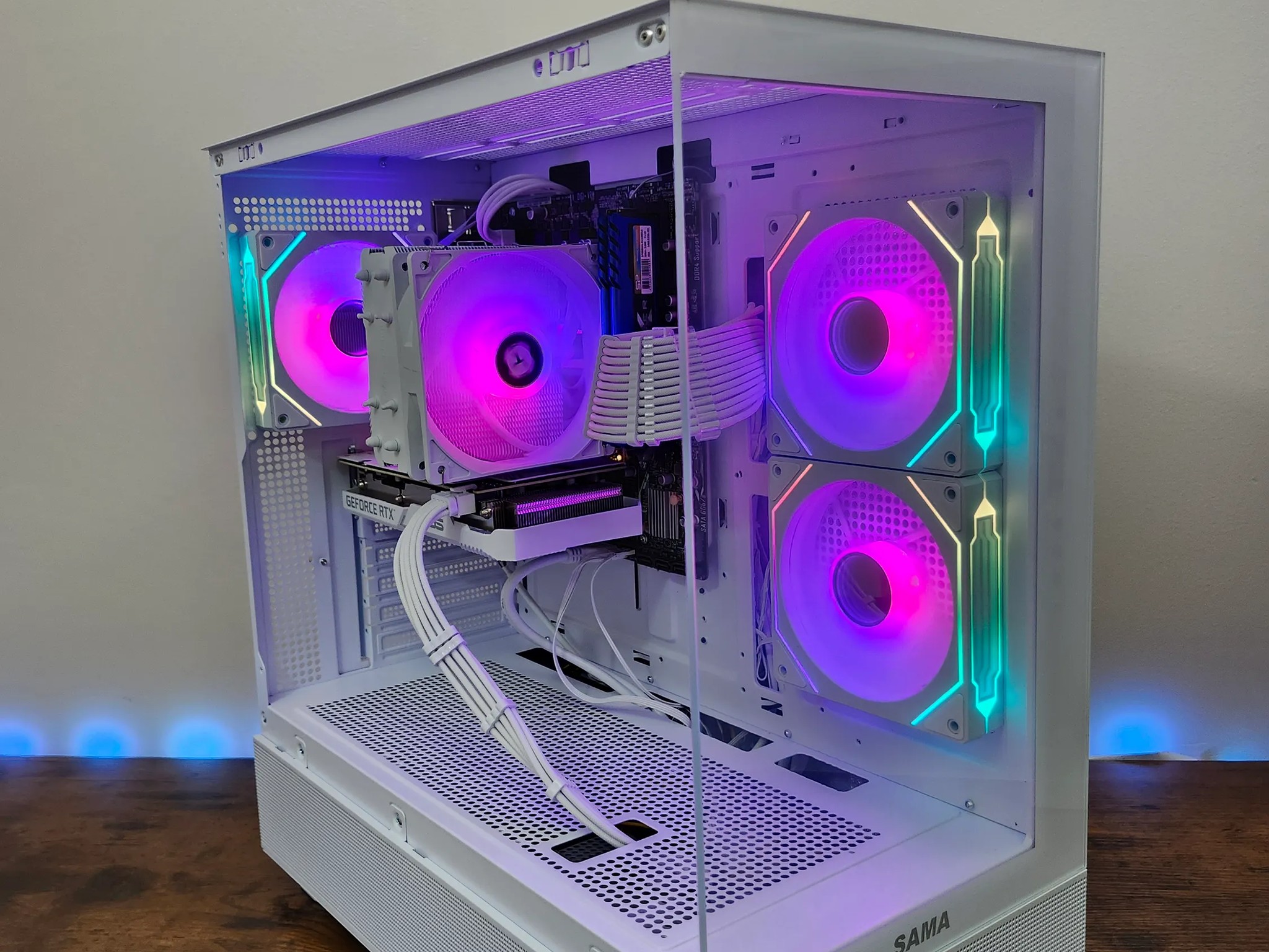 🤍All white Gaming/Streaming 1440p Beast PC RTX 3060 12GB  Ryzen 5 5600 | 16GB RAM | 1TB NVME | WiFi