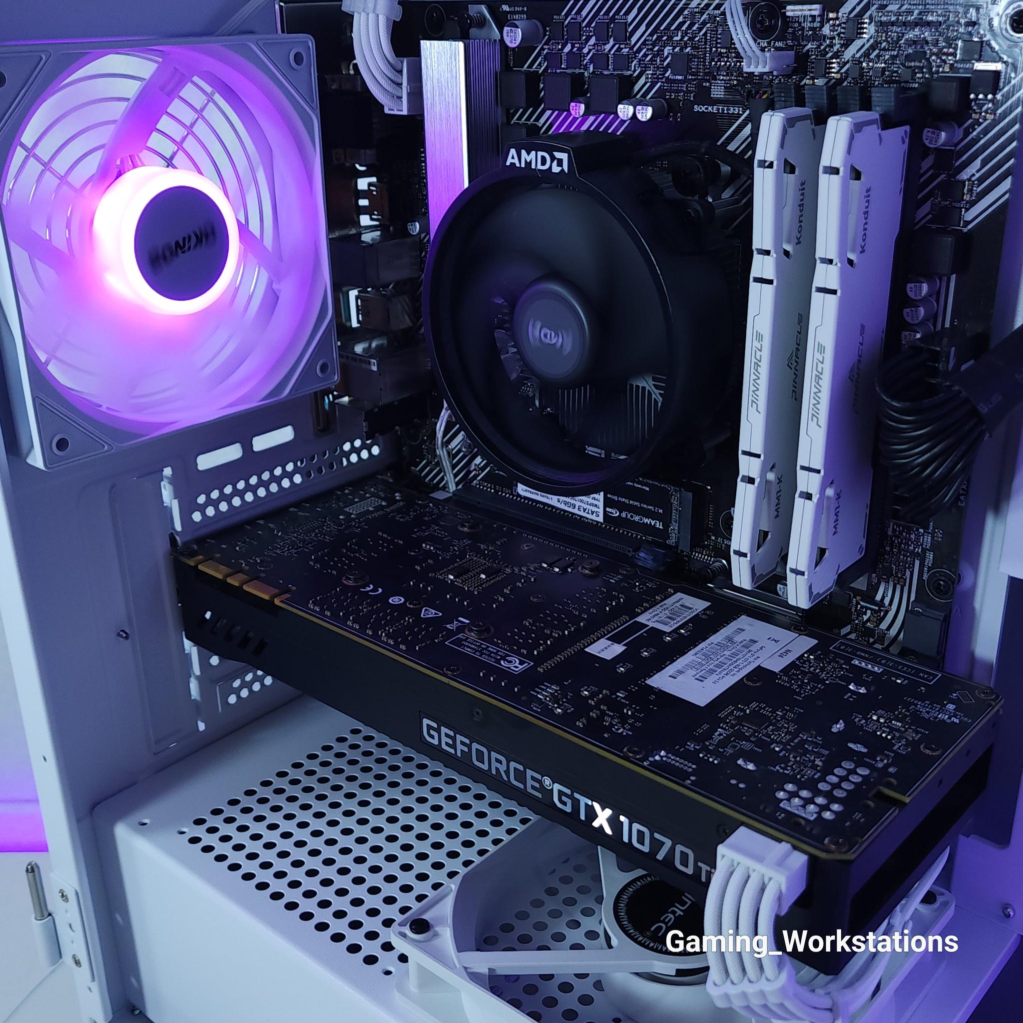 💜GTX 1070Ti●Ryzen 3 4100●1080p Gaming Computer