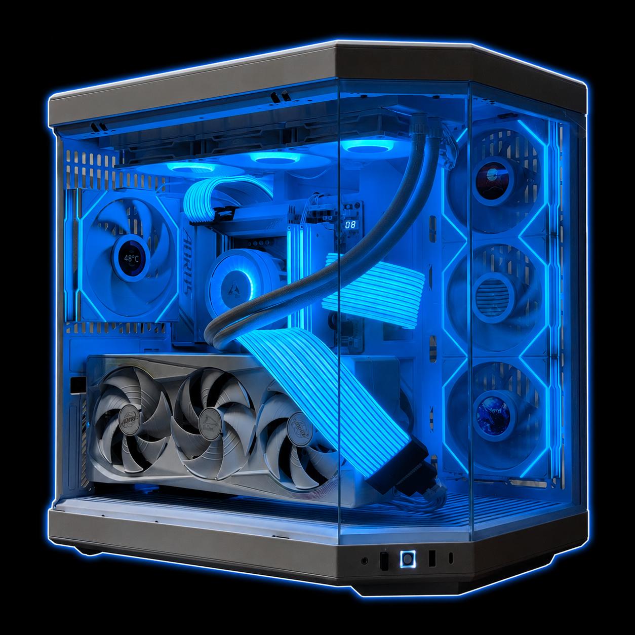 1440P/4K All White Creator Pc / RTX 5080 / Ryzen 7 9800X3D / 32GB