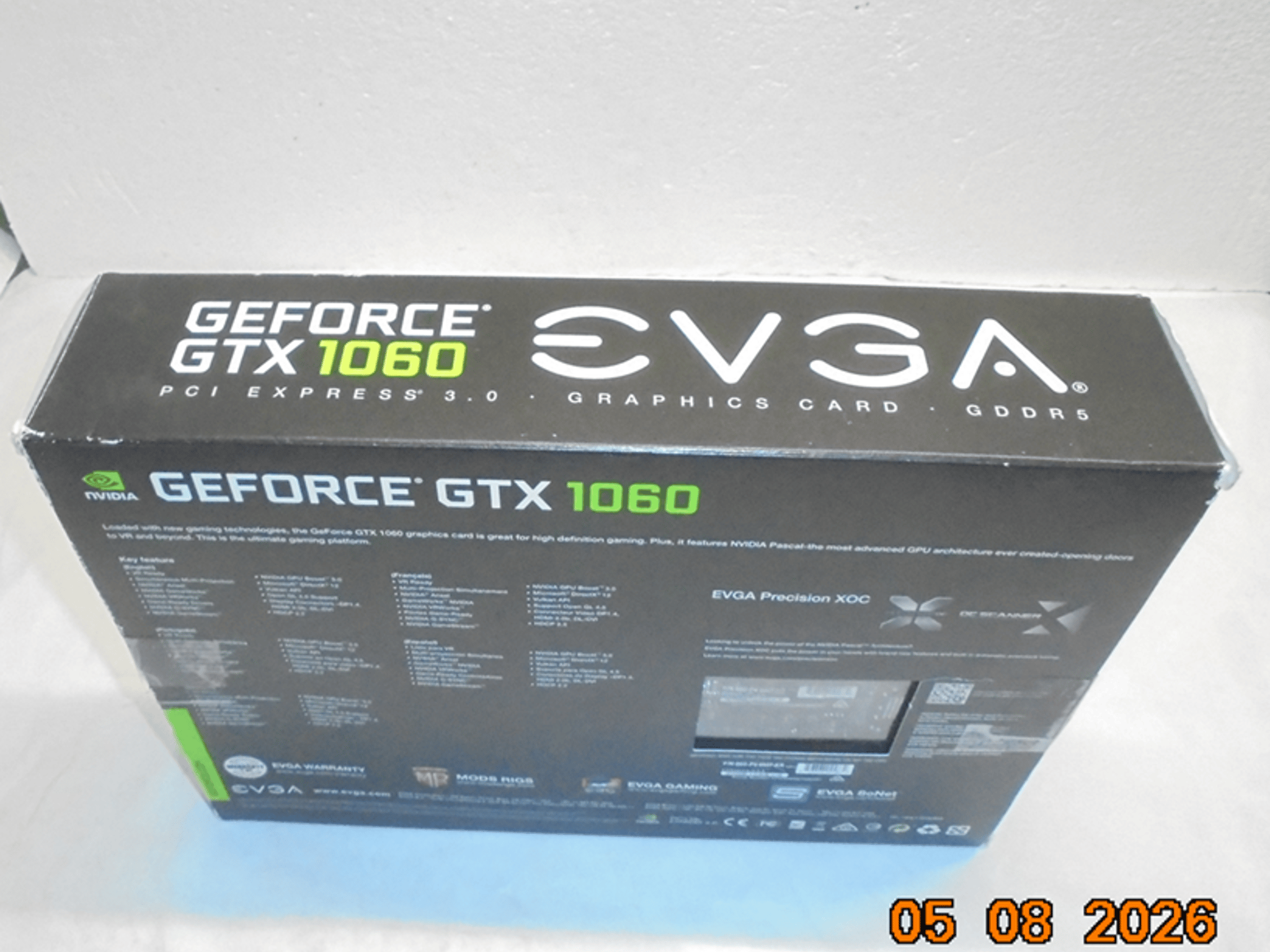 EVGA GeForce GTX 1060 SSC2 GAMING/06G-P4-6667-KR/6GB GDDR5/iCX cooling