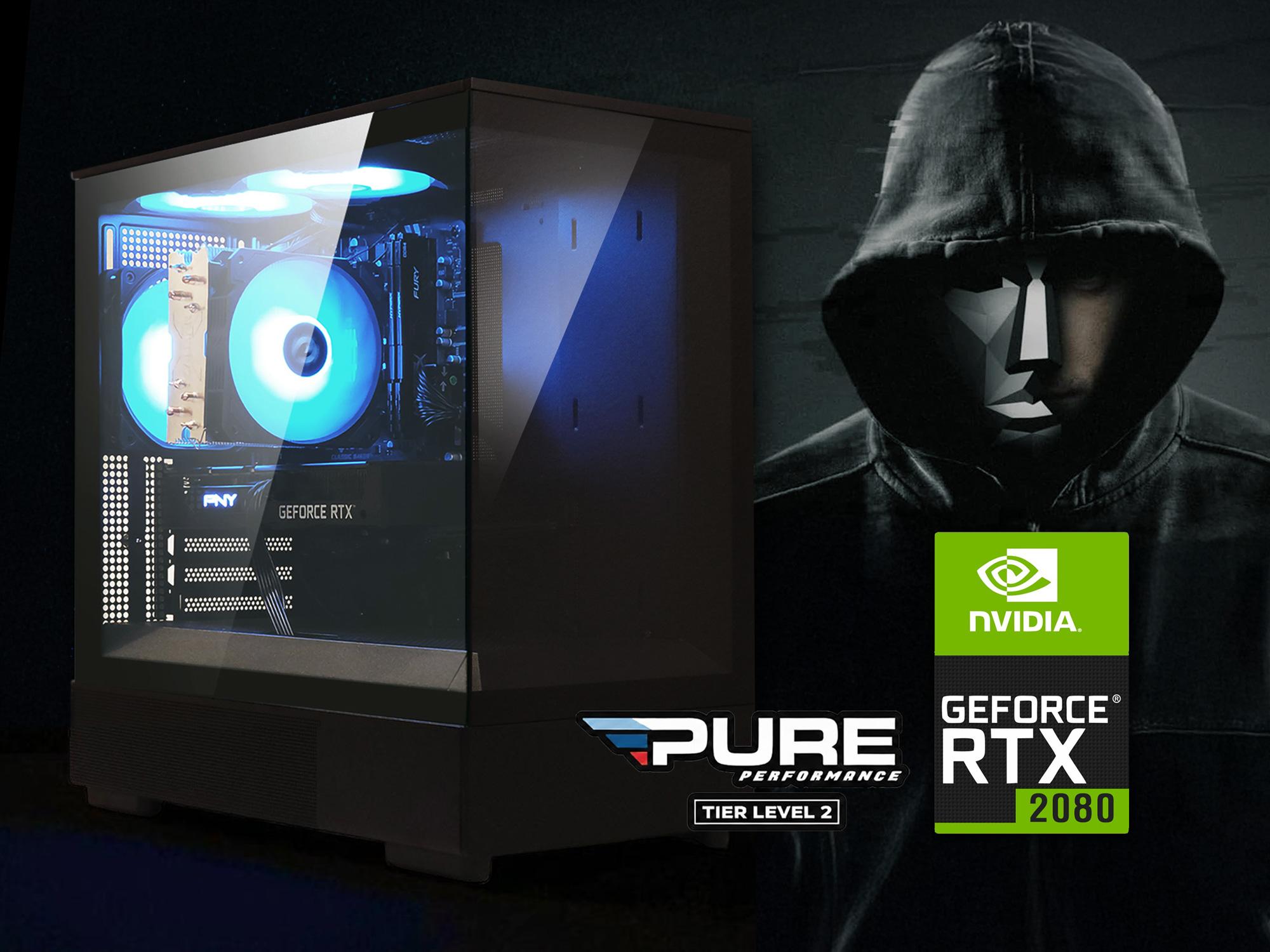 👑 Gaming PC | GeForce RTX 2080, Ryzen 5 5500, 16GB RAM, 1TB NVME M.2 SSD, WIFI, Win 11 Pro