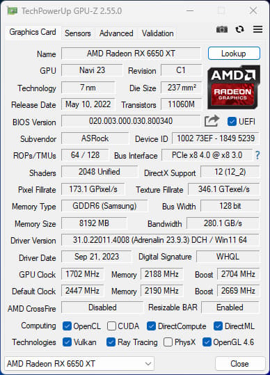 Artemis || AMD Ryzen 5 5500 + RX 6650 XT w/ 16GB of DDR4 & 1TB m.2 NVMe SSD