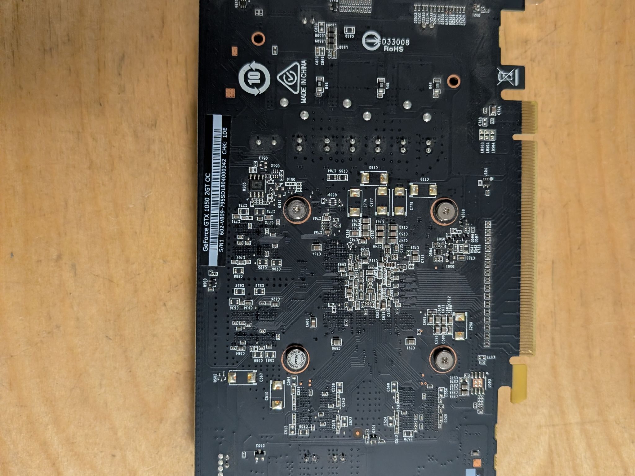 MSI GeForce GTX 1050 GAMING X 2G