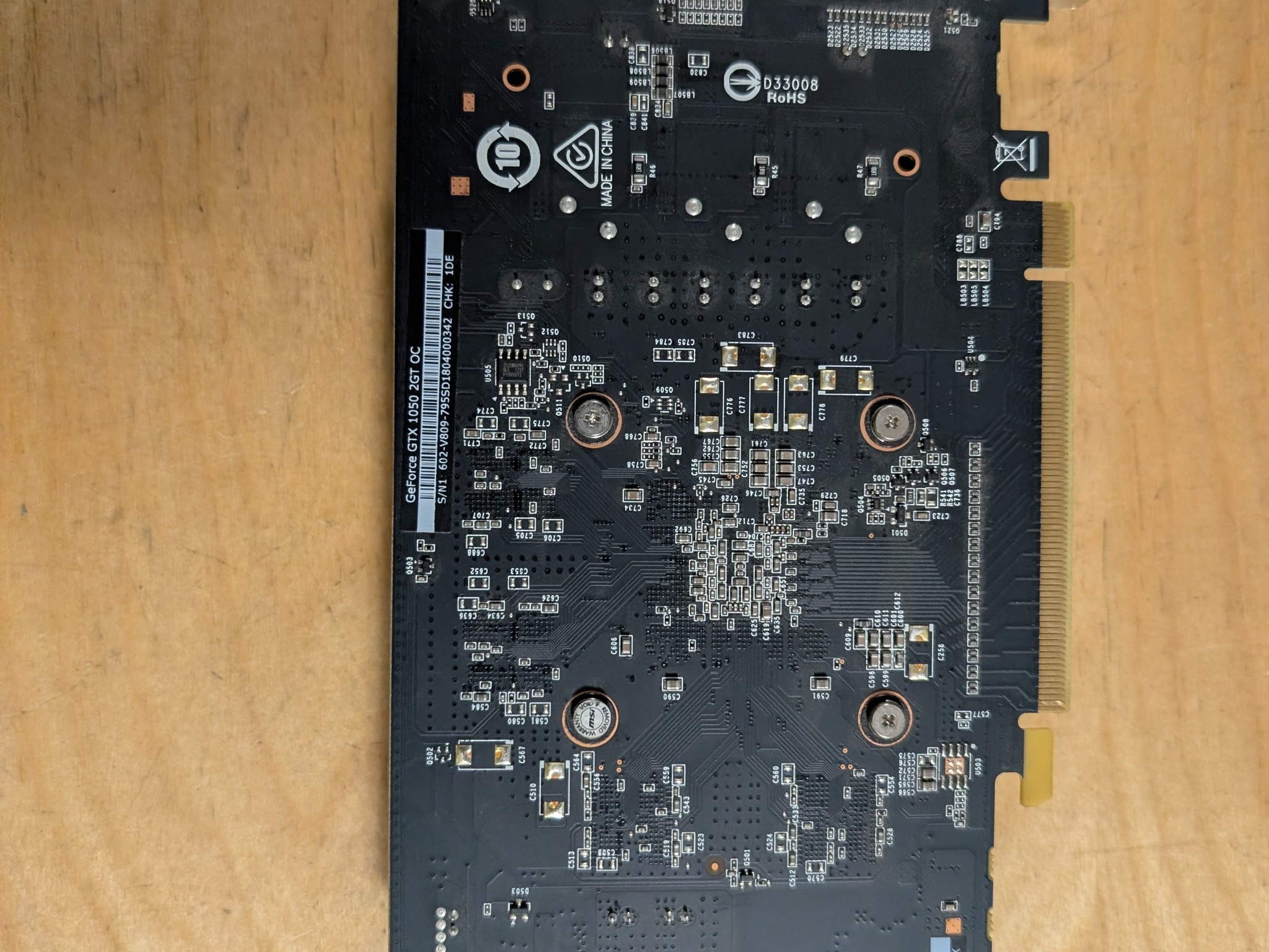 MSI GeForce GTX 1050 GAMING X 2G