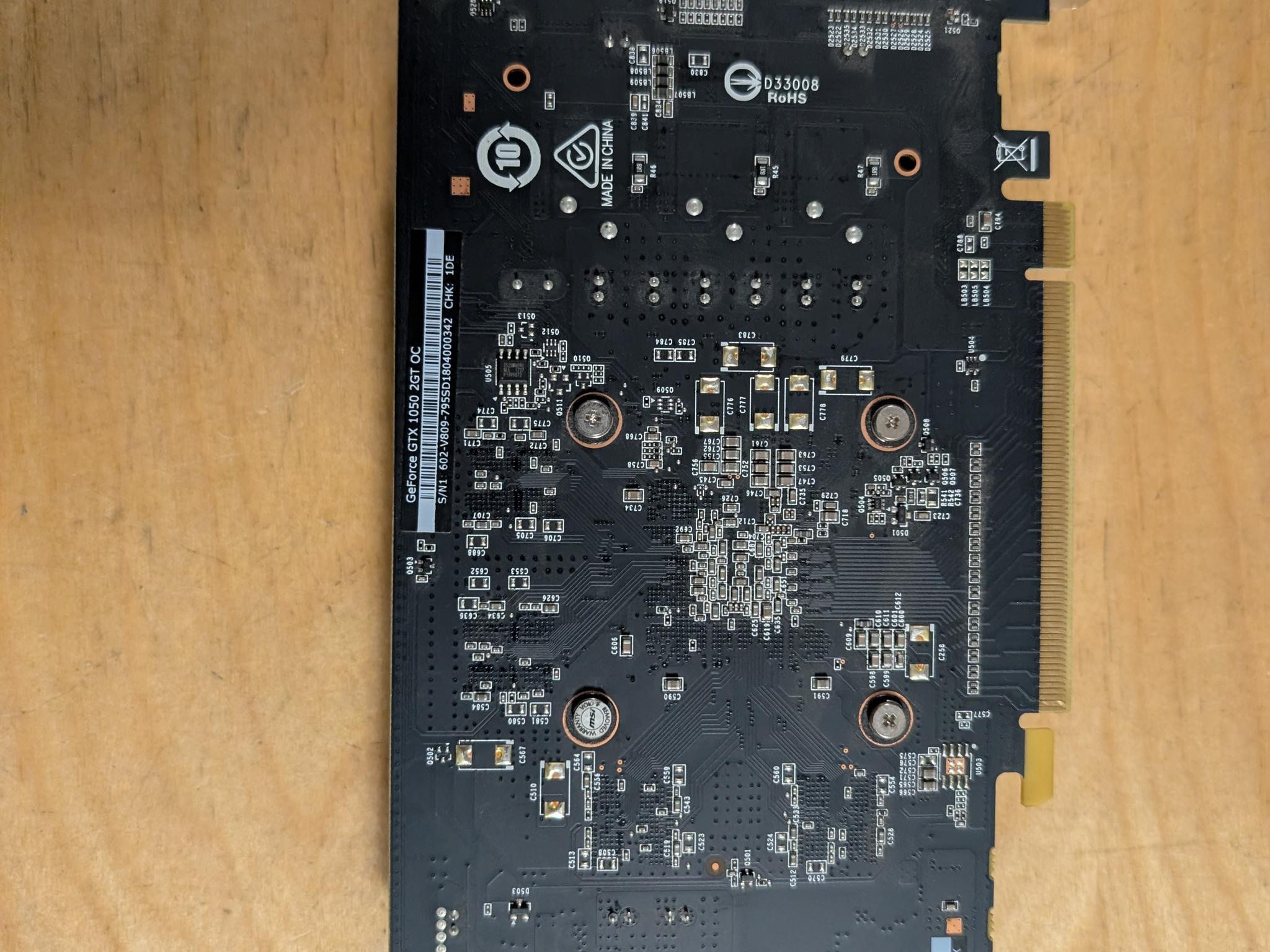 MSI GeForce GTX 1050 GAMING X 2G