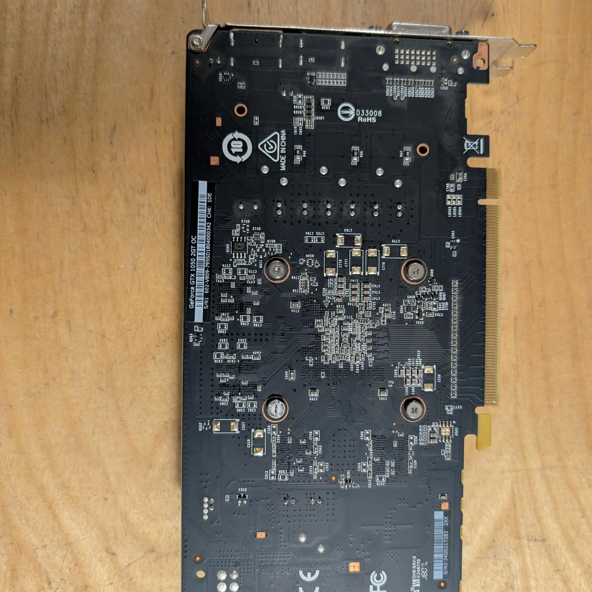 MSI GeForce GTX 1050 GAMING X 2G
