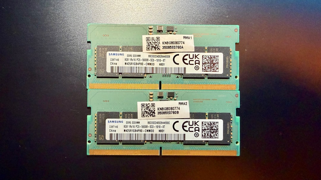 Samsung SODIMM 16GB Kit (2x8GB) DDR5 5600 Laptop Notebook RAM