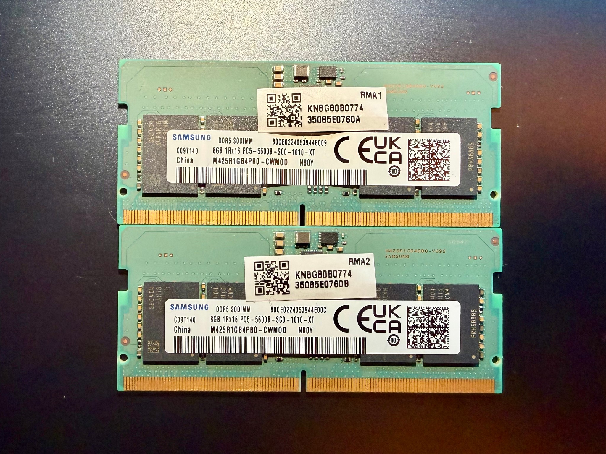Samsung SODIMM 16GB Kit (2x8GB) DDR5 5600 Laptop Notebook RAM Memory
