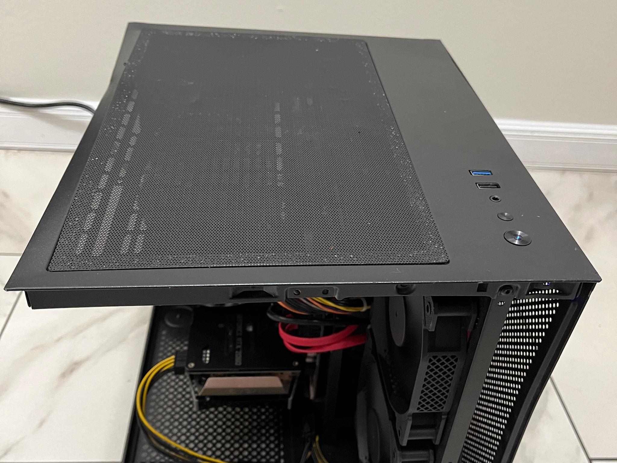 RTX 2060,Intel i5-7500,16GB RAM,870 GB Storage,Gaming PC w/Wi-Fi & BT-Defective Case,See Description