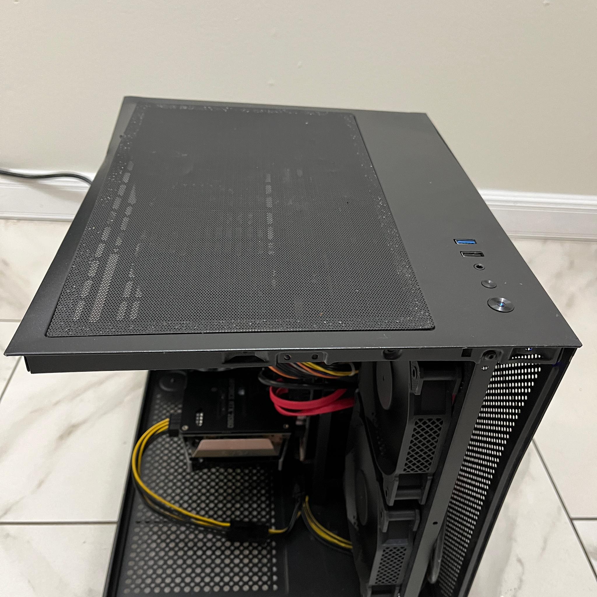 RTX 2060,Intel i5-7500,16GB RAM,870 GB Storage,Gaming PC w/Wi-Fi & BT-Defective Case,See Description