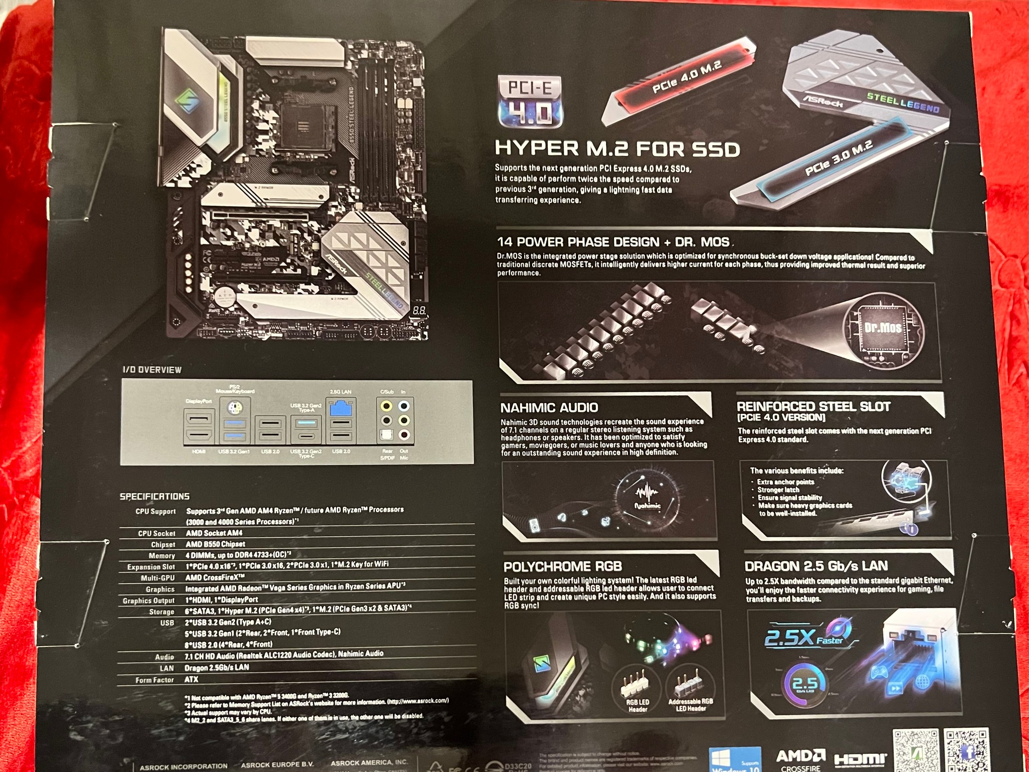 Open Box ASRock Steel Legend B550