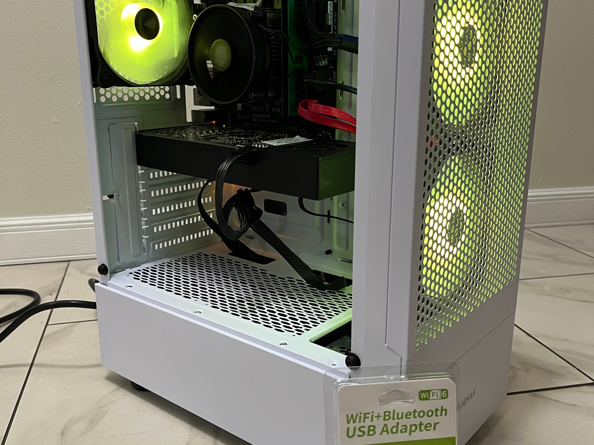 NVIDIA RTX 2060, Intel i5-7500, 12GB RAM, 870 GB Storage, RGB Gaming PC w/ Wi-Fi & Bluetooth