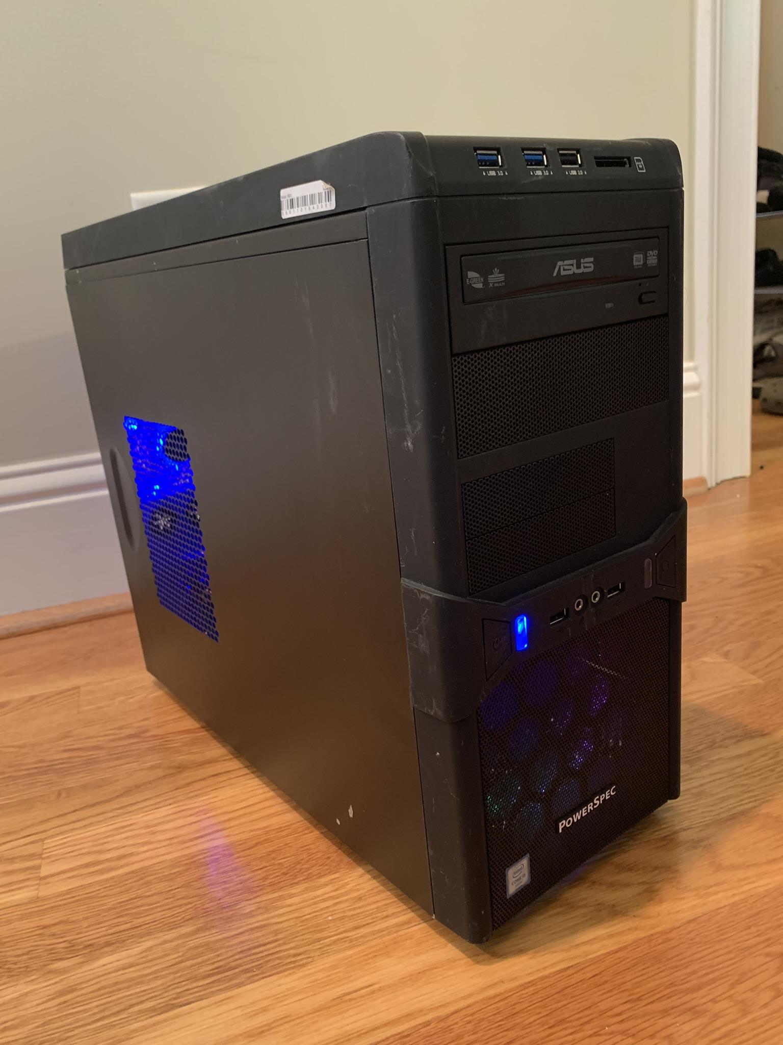 GTX 1060 (i7 3770)E3 1230 v2 WiFi FORTNITE READY GAMING PC 16GB RAM 500GB SSD WINDOWS 10 INSTALLED